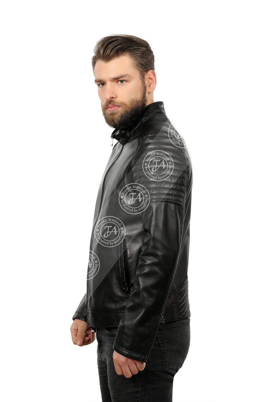 Erkek Gerçek Deri Spor Luxury Mont Kroko Siyah K-740-18160