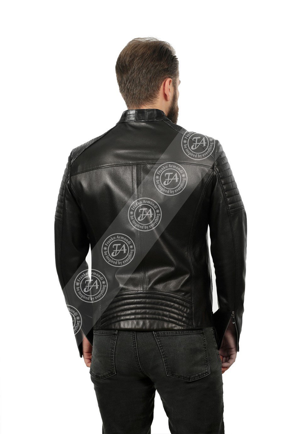 Erkek Gerçek Deri Spor Luxury Mont Kroko Siyah K-740-18160