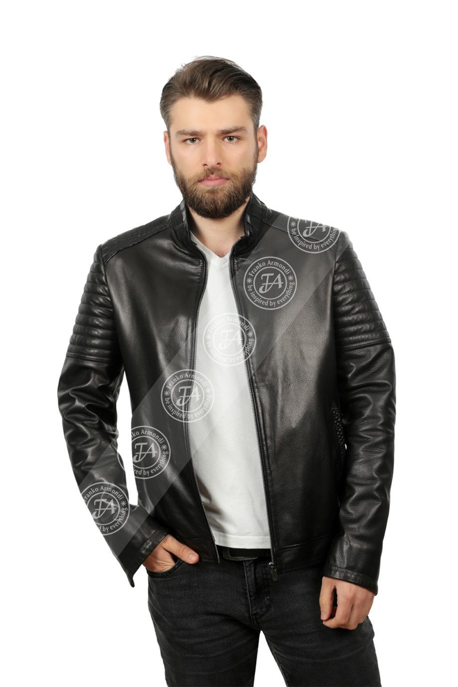 Erkek Gerçek Deri Spor Luxury Mont Kroko Siyah K-740-18160