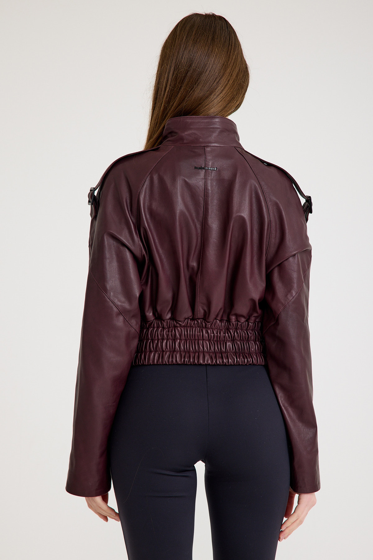 Oversize Bayan Deri Ceket – VB-15-BK-2808-24039