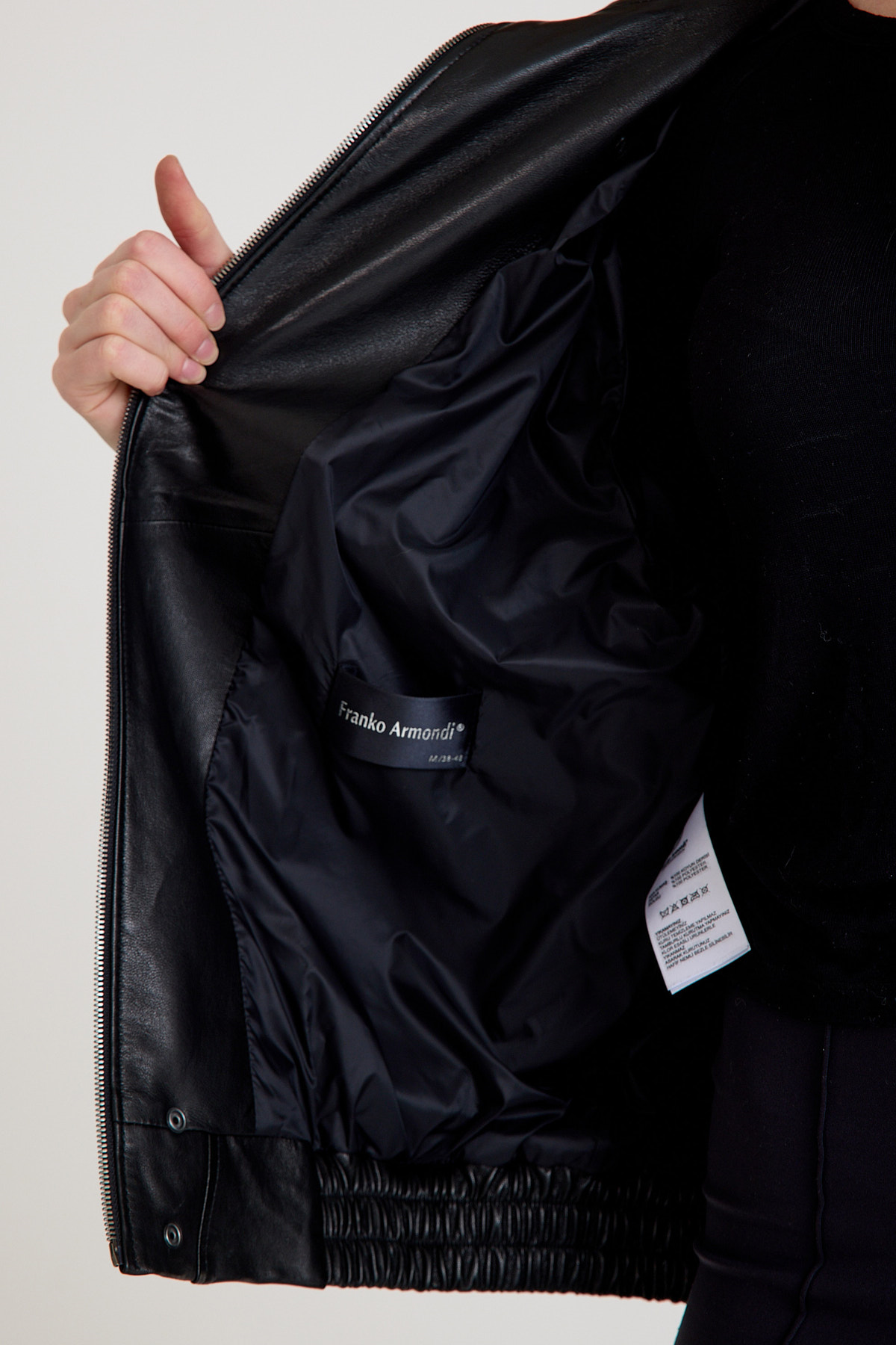 Oversize Bayan Deri Ceket – VB-20-BK-2847-24116
