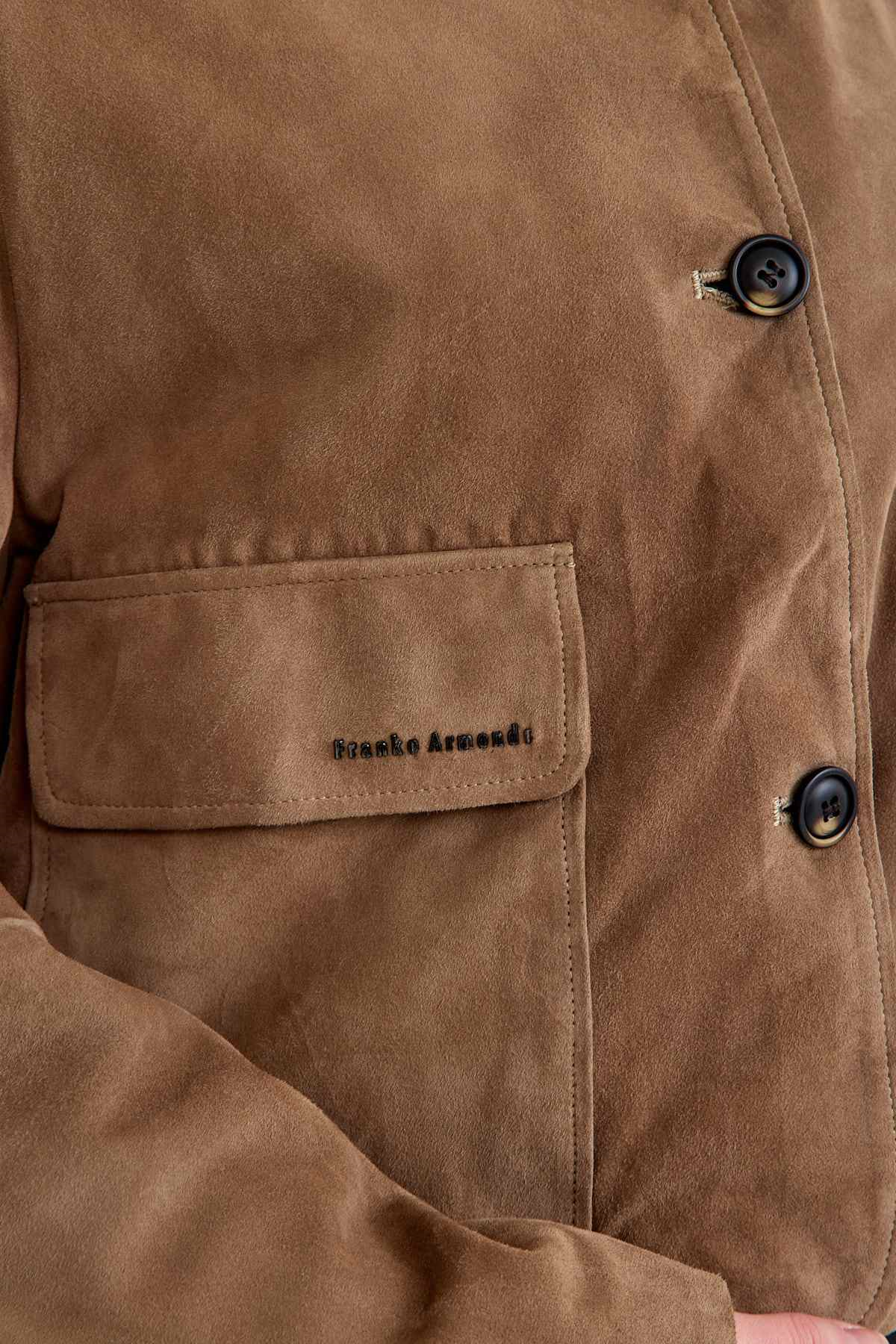 Regular Bayan Süet Deri Ceket – VB-6 BK-2694 - 23750