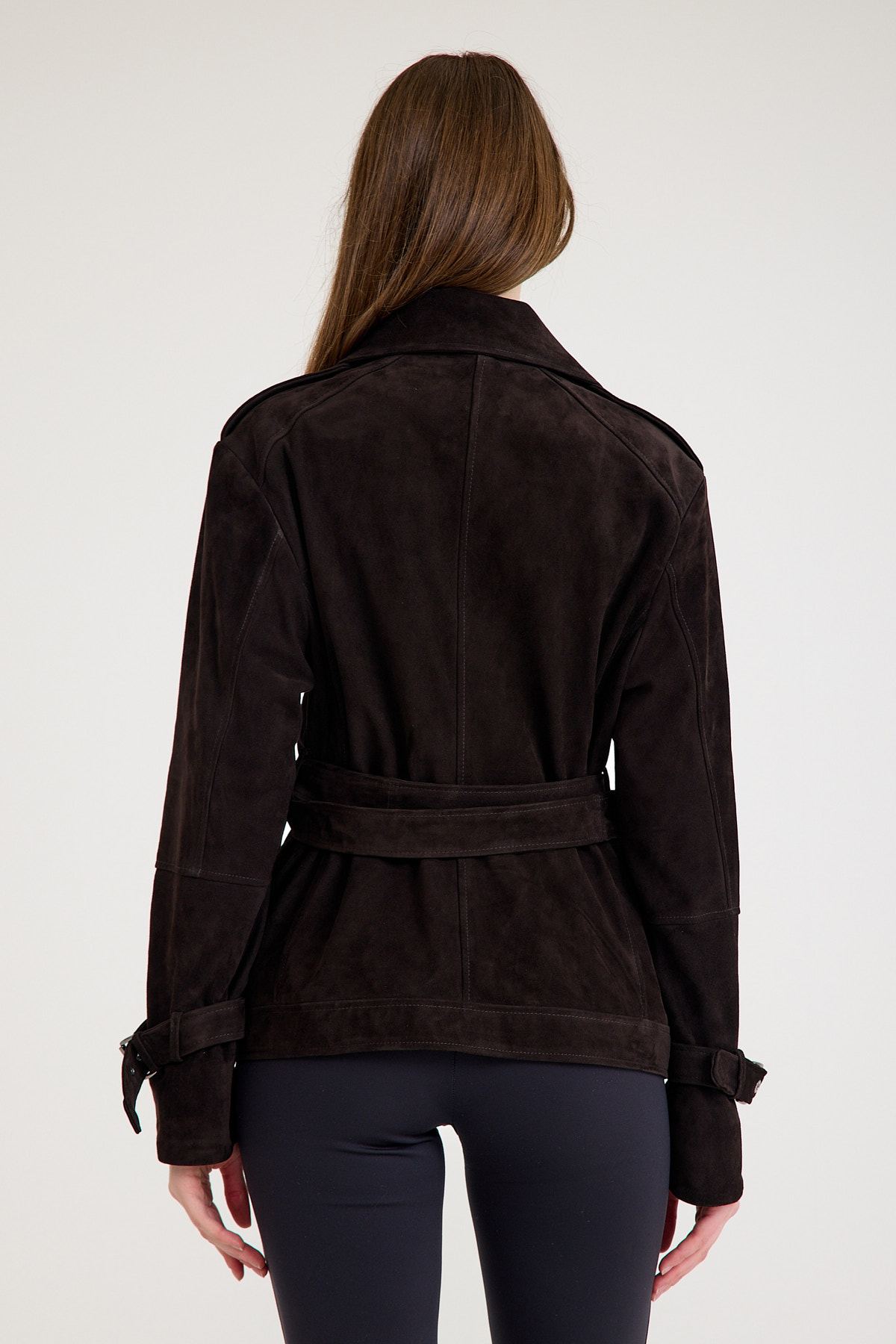Regular Biker Bayan Süet Deri Ceket – VB-4 BO-2699 - 23742
