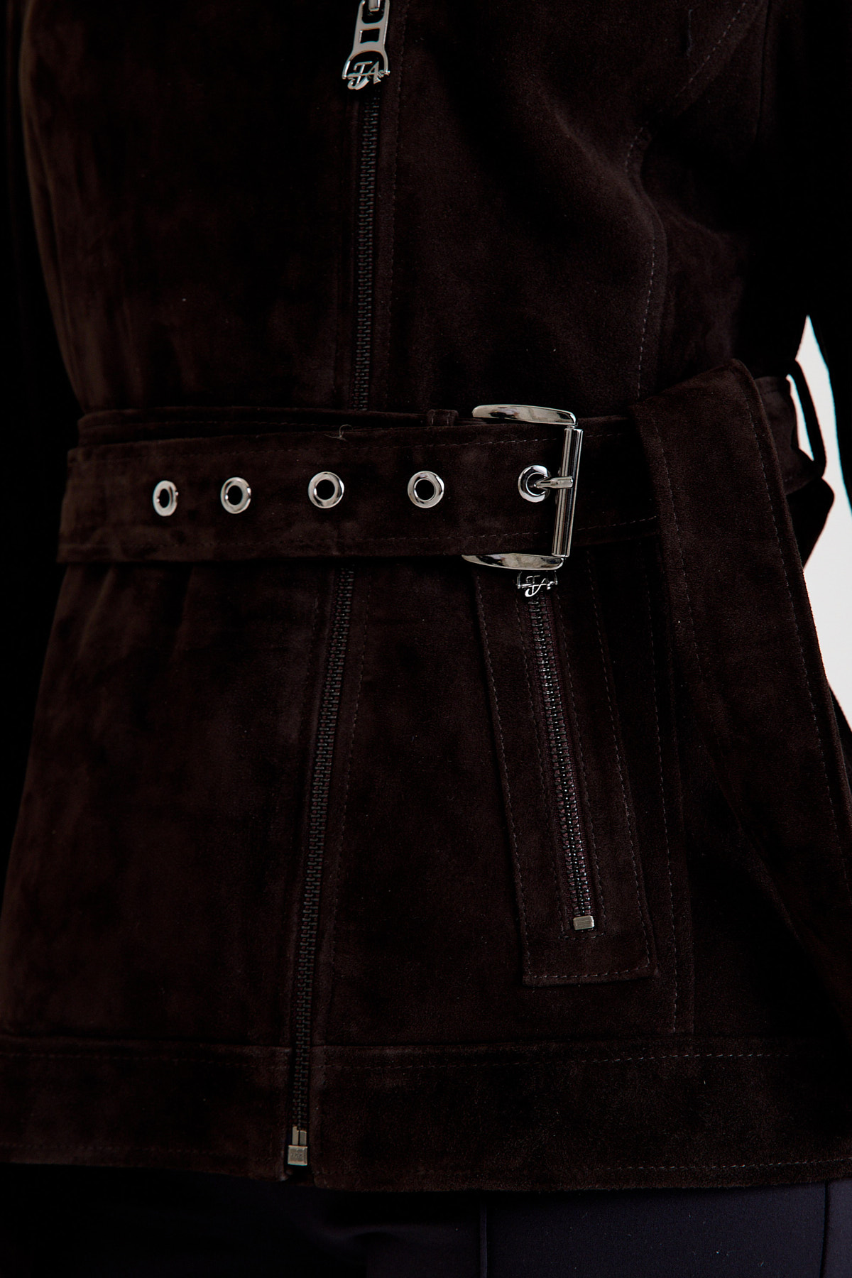 Regular Biker Bayan Süet Deri Ceket – VB-4 BO-2699 - 23742