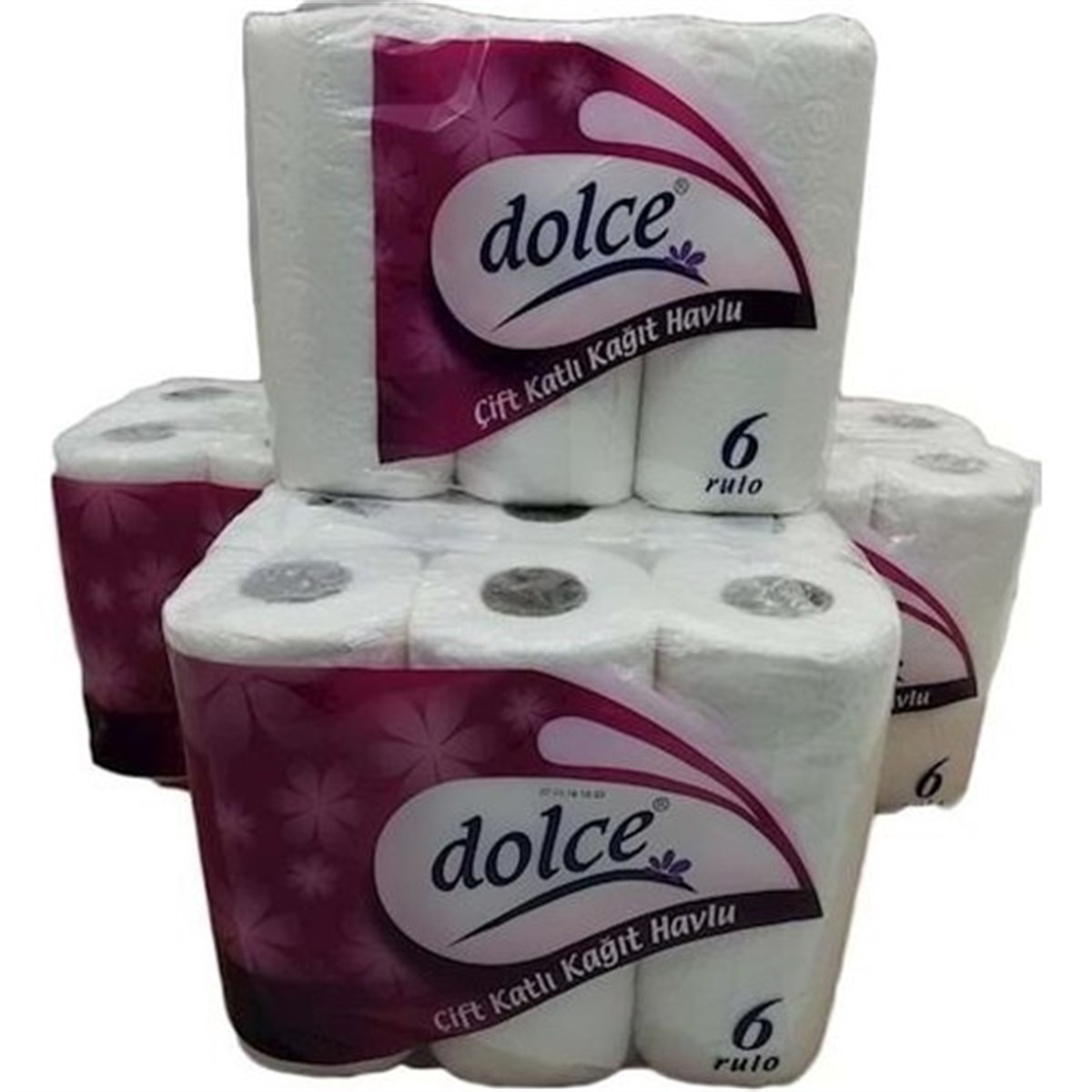 Dolce Ev tipi Rulo Havlu 24'Lü