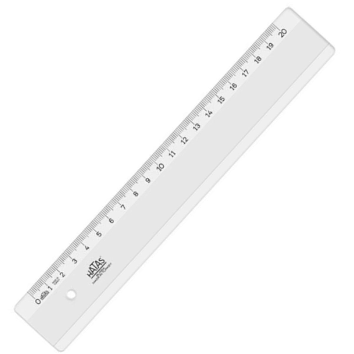 Hatas cetvel plastik 20cm 0150 geniş