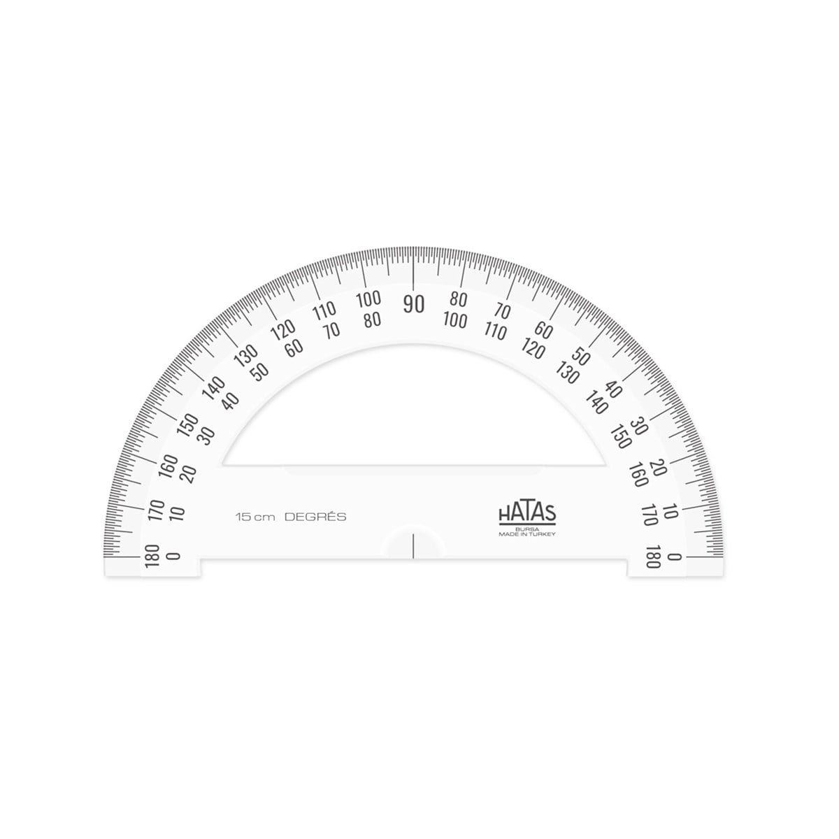 Hatas Minkale 180 Derece Açıölçer İletki 15 CM 0910