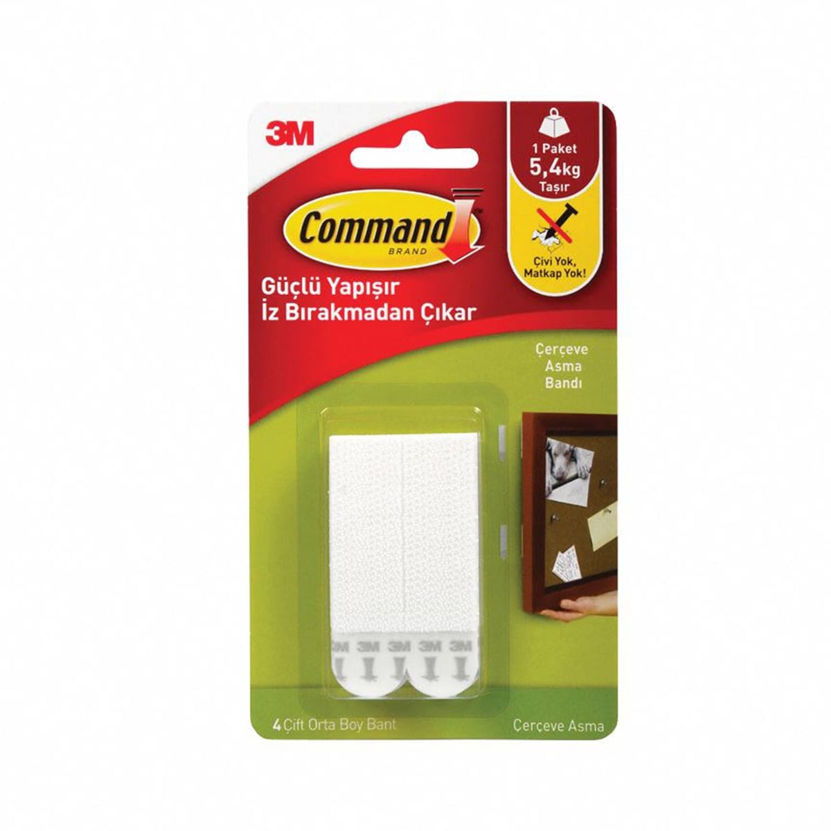 3m command 17201-4pk-es orta boy cırt cırt bant