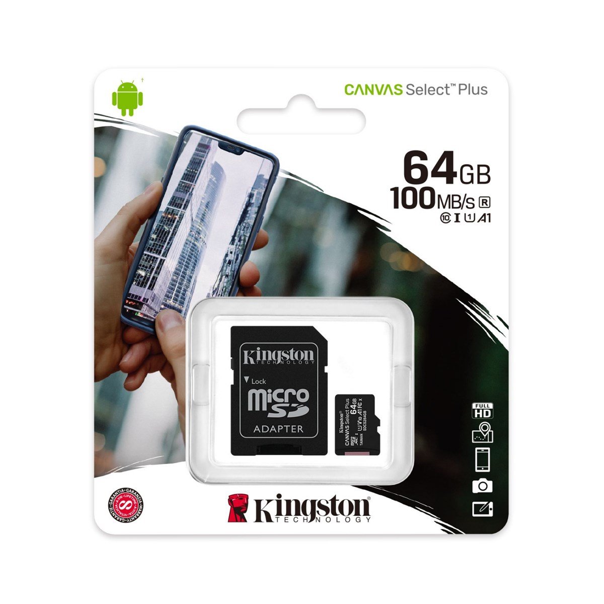 Kingston Canvas Select Plus 64 GB SD Hafıza Kartı
