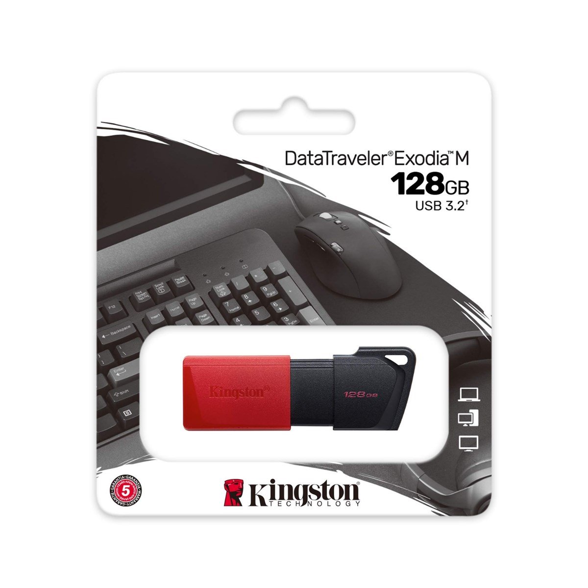 Kingston 128GB USB Bellek 3.2 DTX Exodia