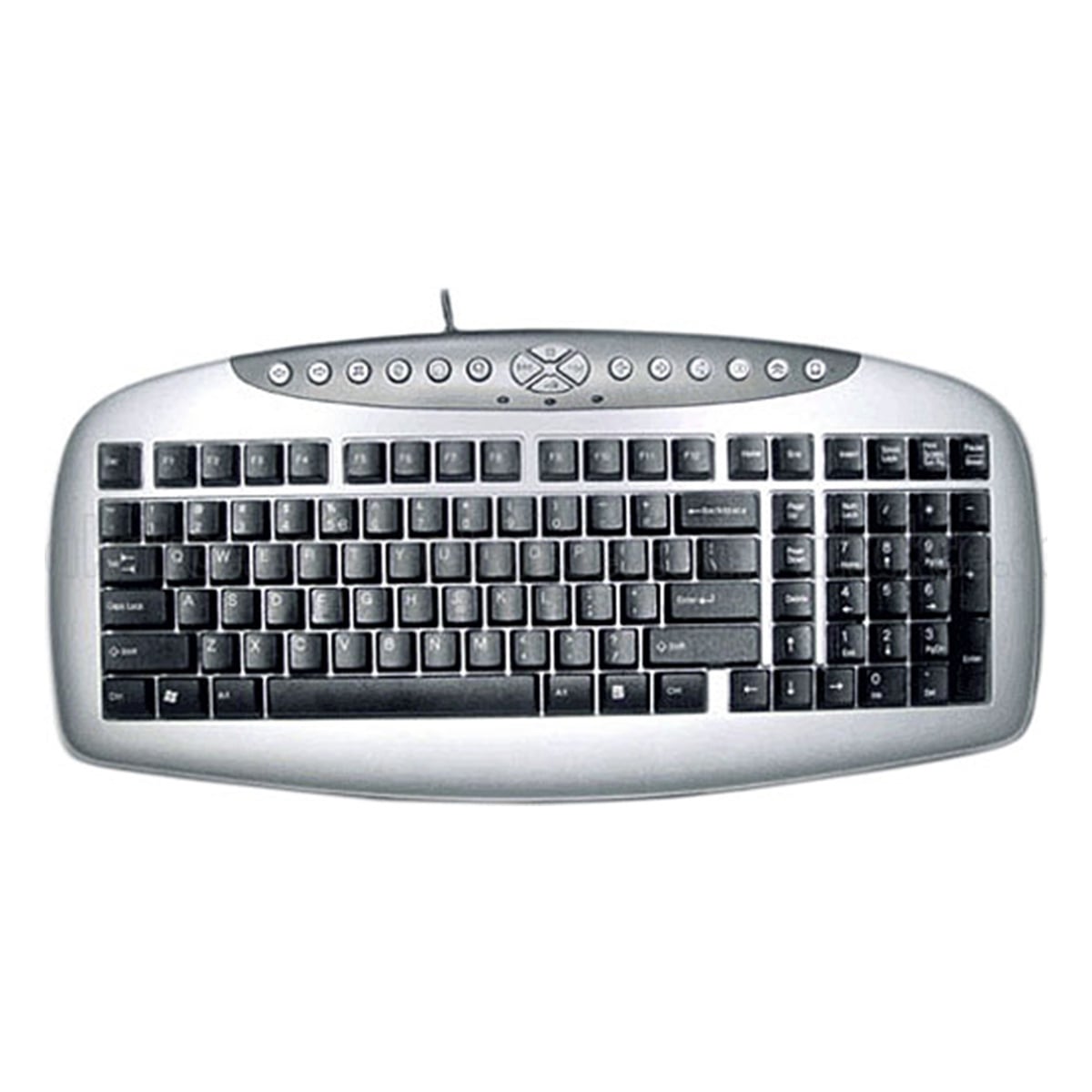 A4 Tech klavye kb-21 gri-siyah ps/2 kablolu