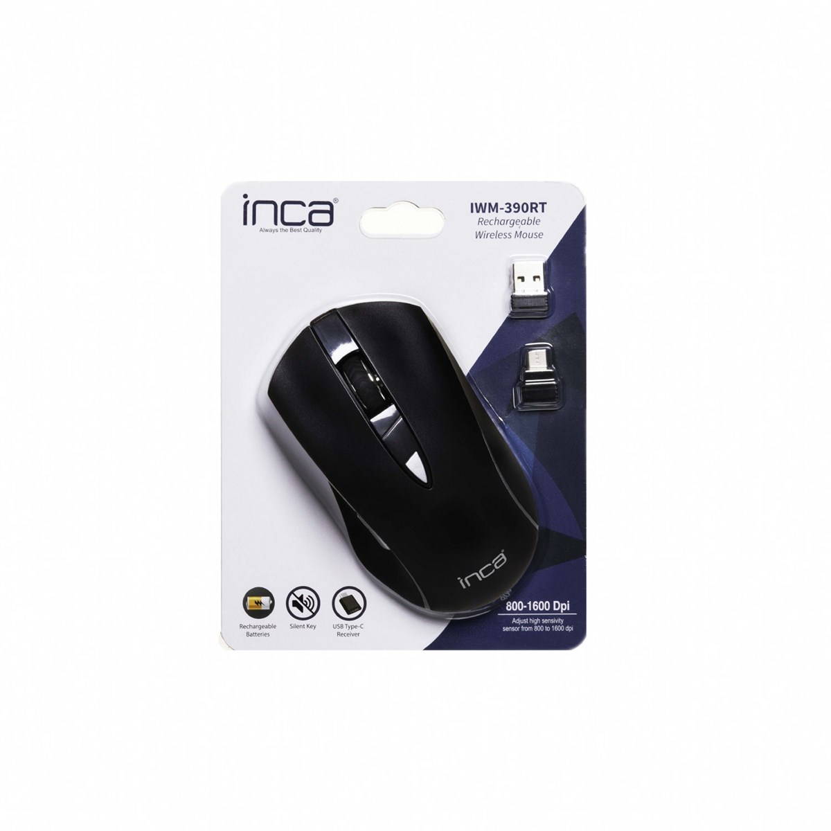 İnca Şarj Edilebilir Kablosuz Mouse IWM-390RT