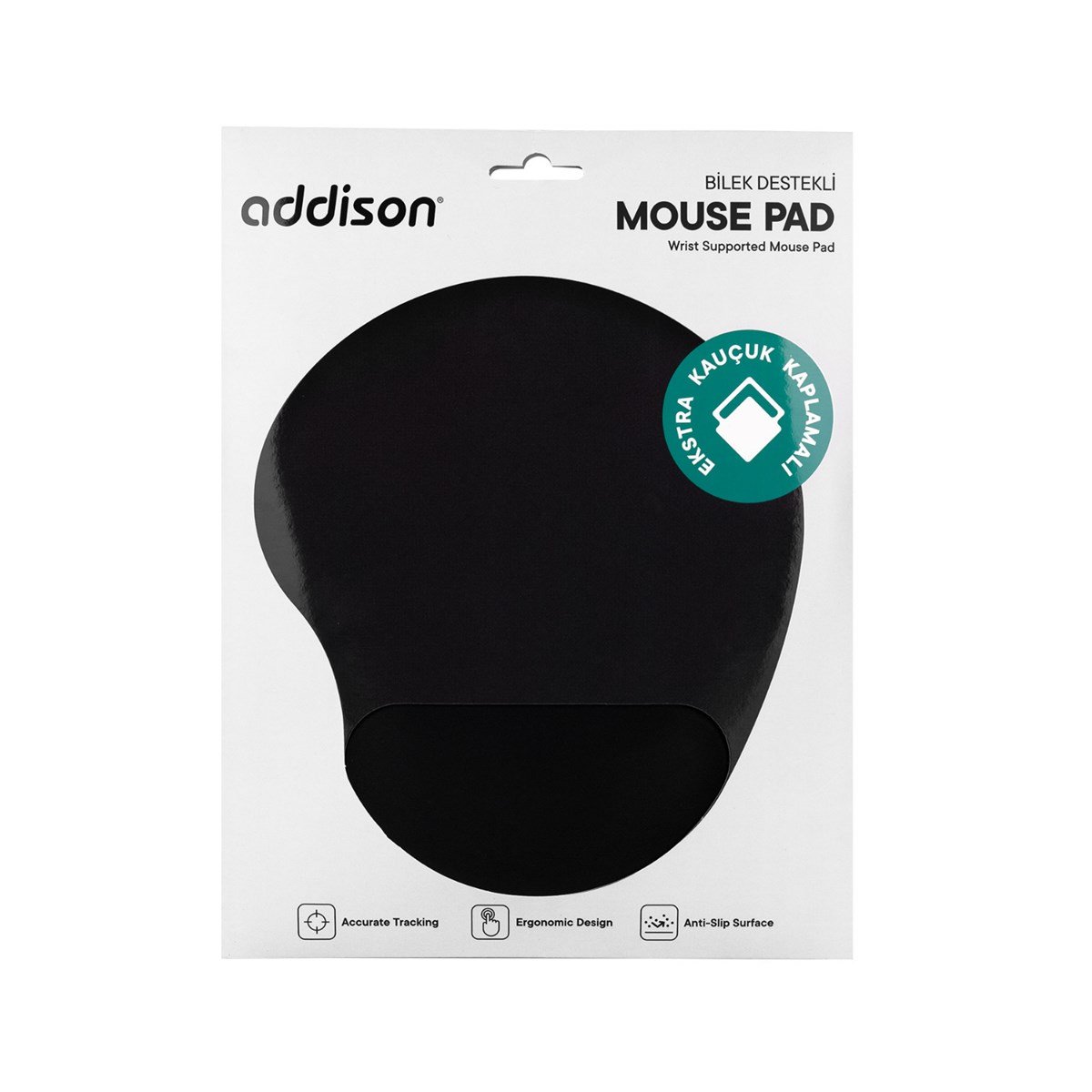 Addison Bilek Destekli Mouse Pad Siyah 300152