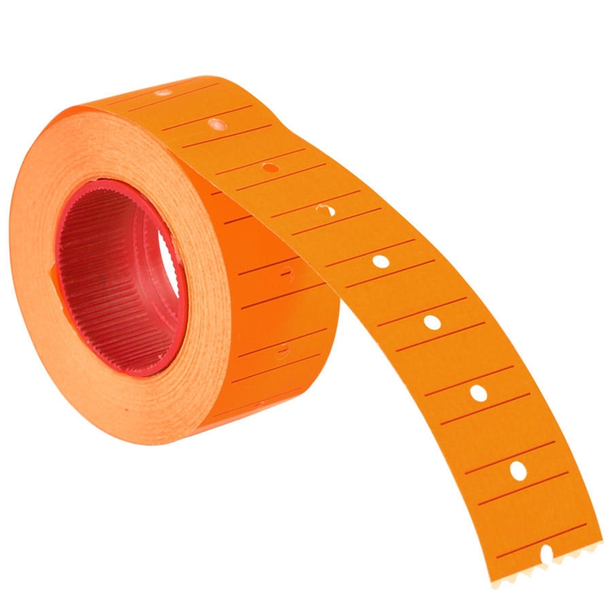Tanex motex etiket 21x12 çizgili turuncu (800 lü)