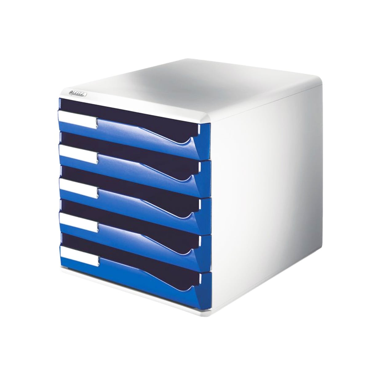 Leitz l-5280 evrak rafı 5 çekmeceli mavi
