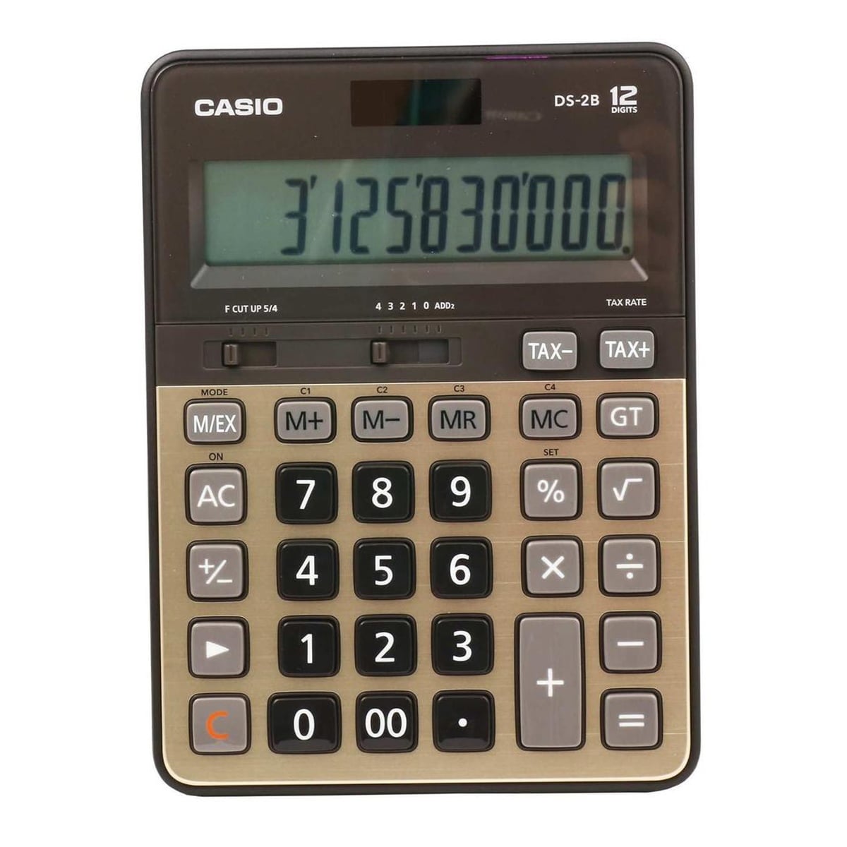Casio Hesap Makinesi 12 Haneli Gold Renk Masaüstü Tipi DS-2B-GD