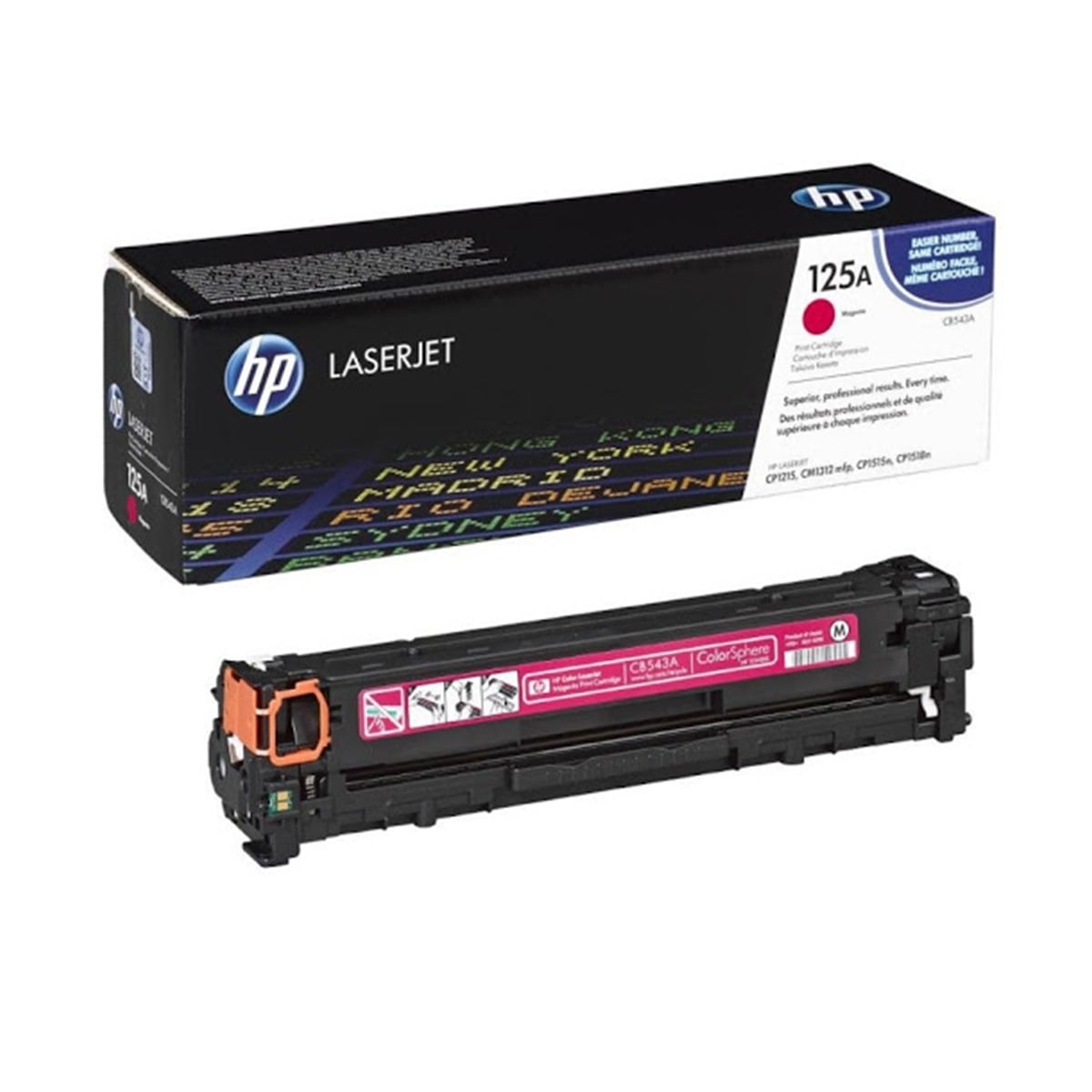 Hp cb543a toner kırmızı cp1215/1515/1312 (125a)