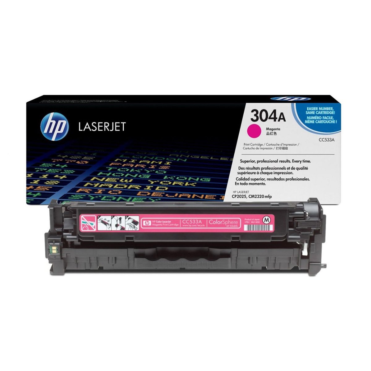 Hp cc533a toner kırmızı cp2025 (304a)