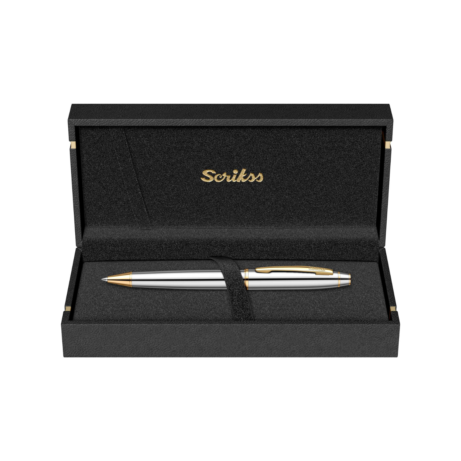 Scrikss Noble 35 Tükenmez Kalem Gold Krom