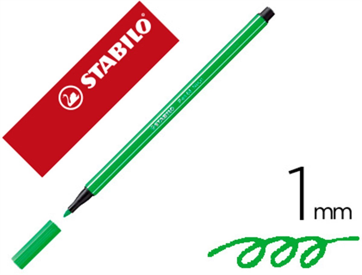 Stabilo Keçe Uçlu Kalem 68/033 Pen 68 Serisi Keçeli Floresan Yeşil