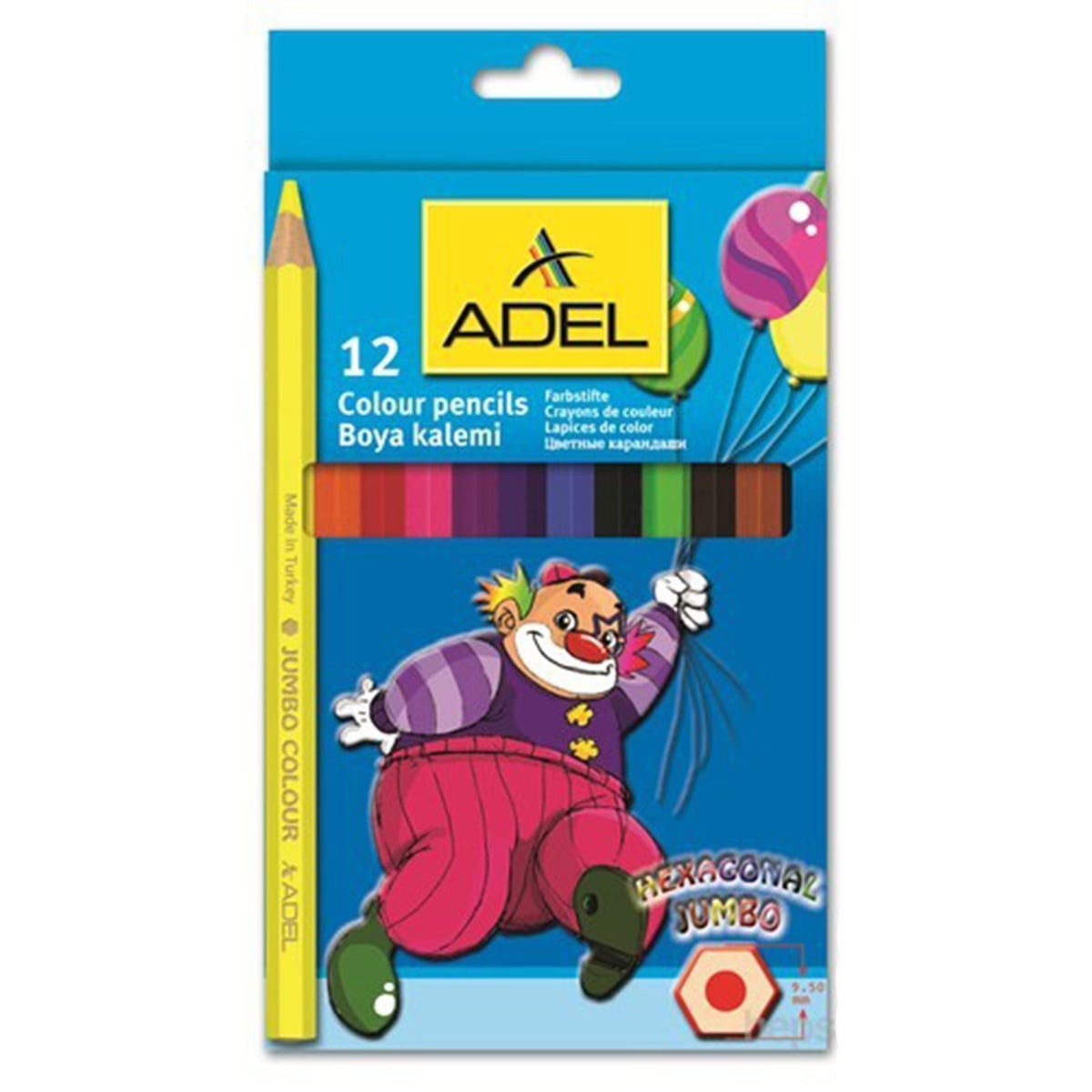 Adel kuru boya 9510 jumbo hexa 12'li tam boy