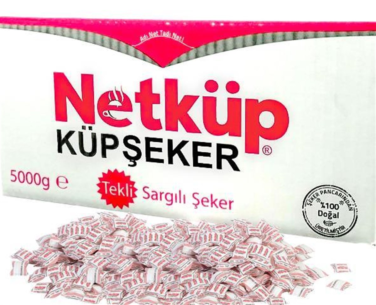 Netküp Tek Sargılı Küp Şeker 5 Kg