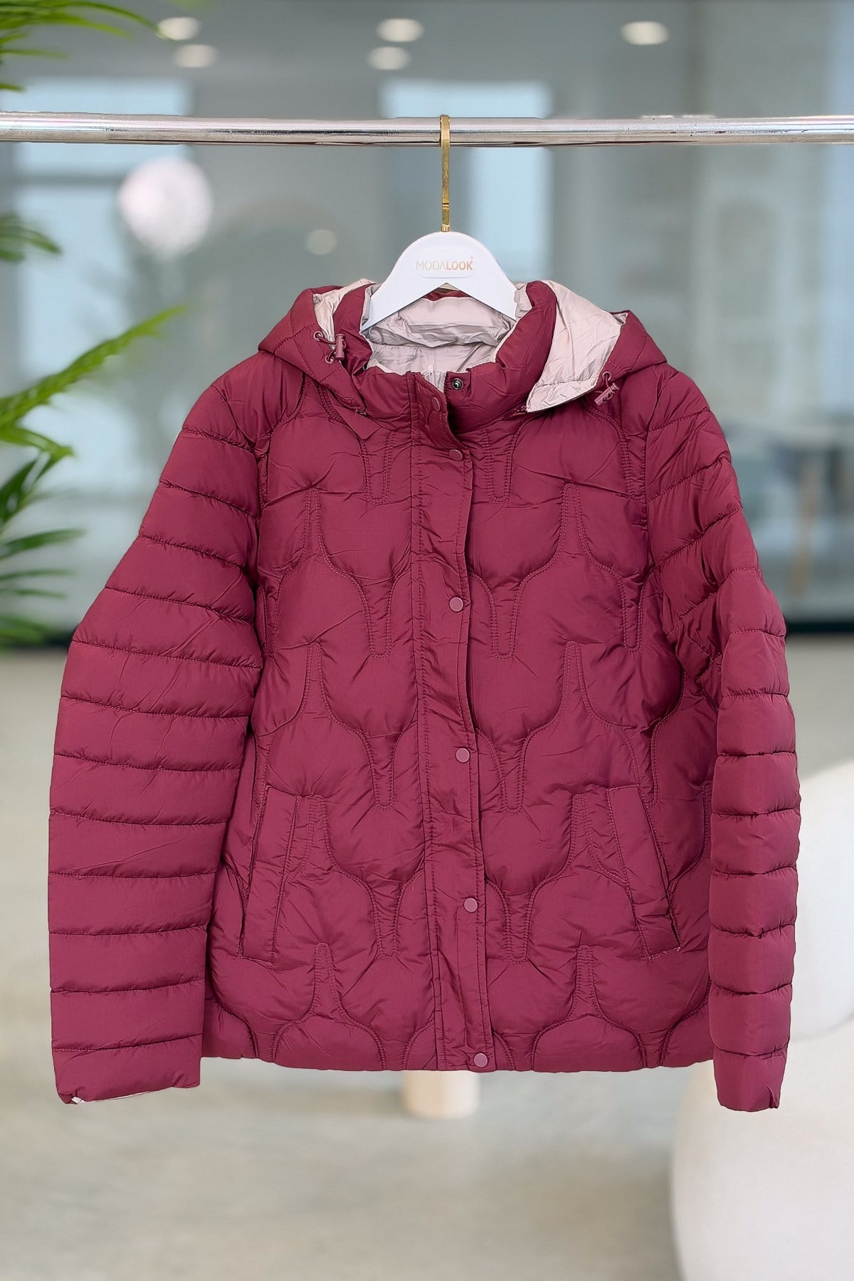 Çift Taraflı Kullanılan Anorak Mont Bordo RenkMONT & KABAN