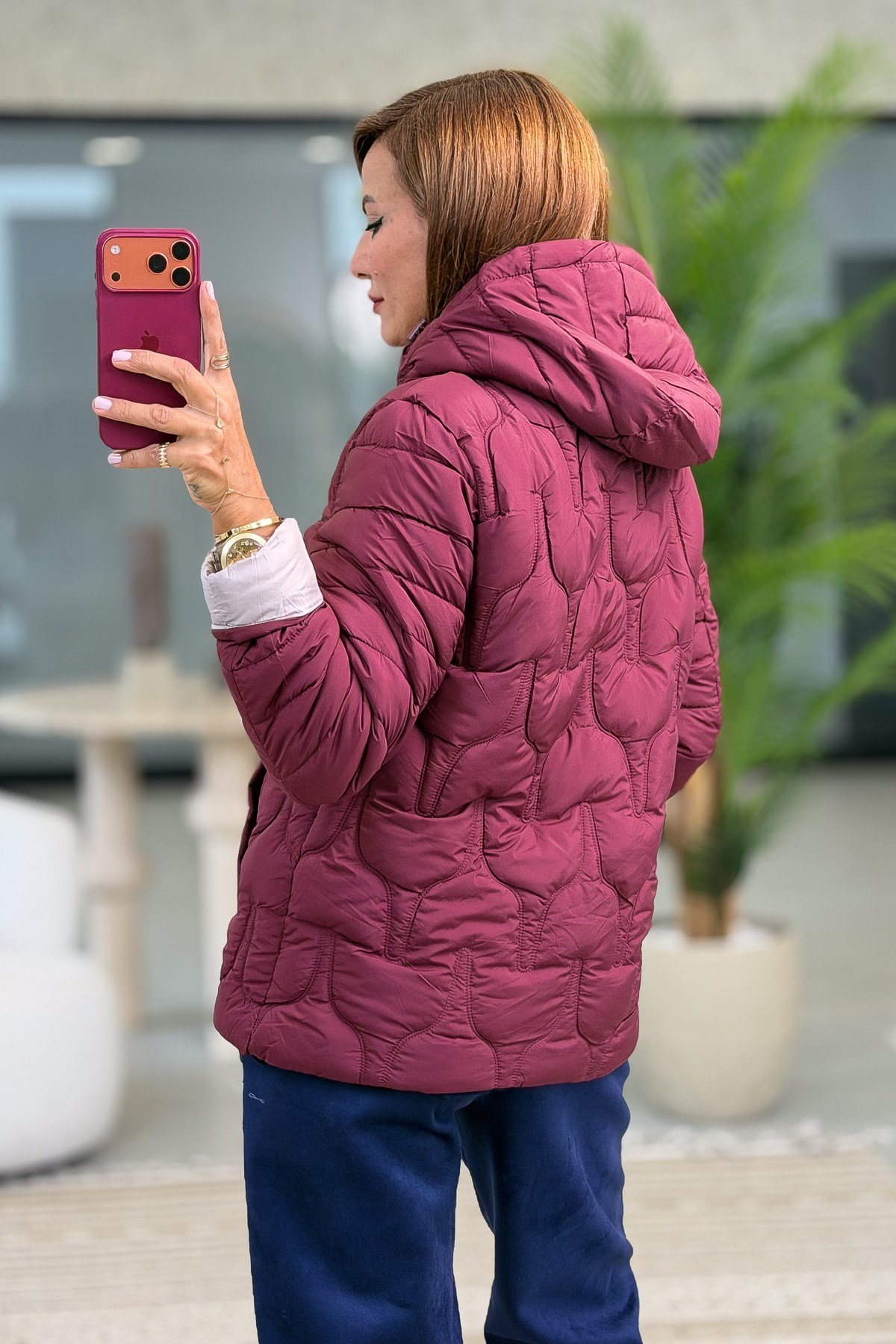 Çift Taraflı Kullanılan Anorak Mont Bordo RenkMONT & KABAN