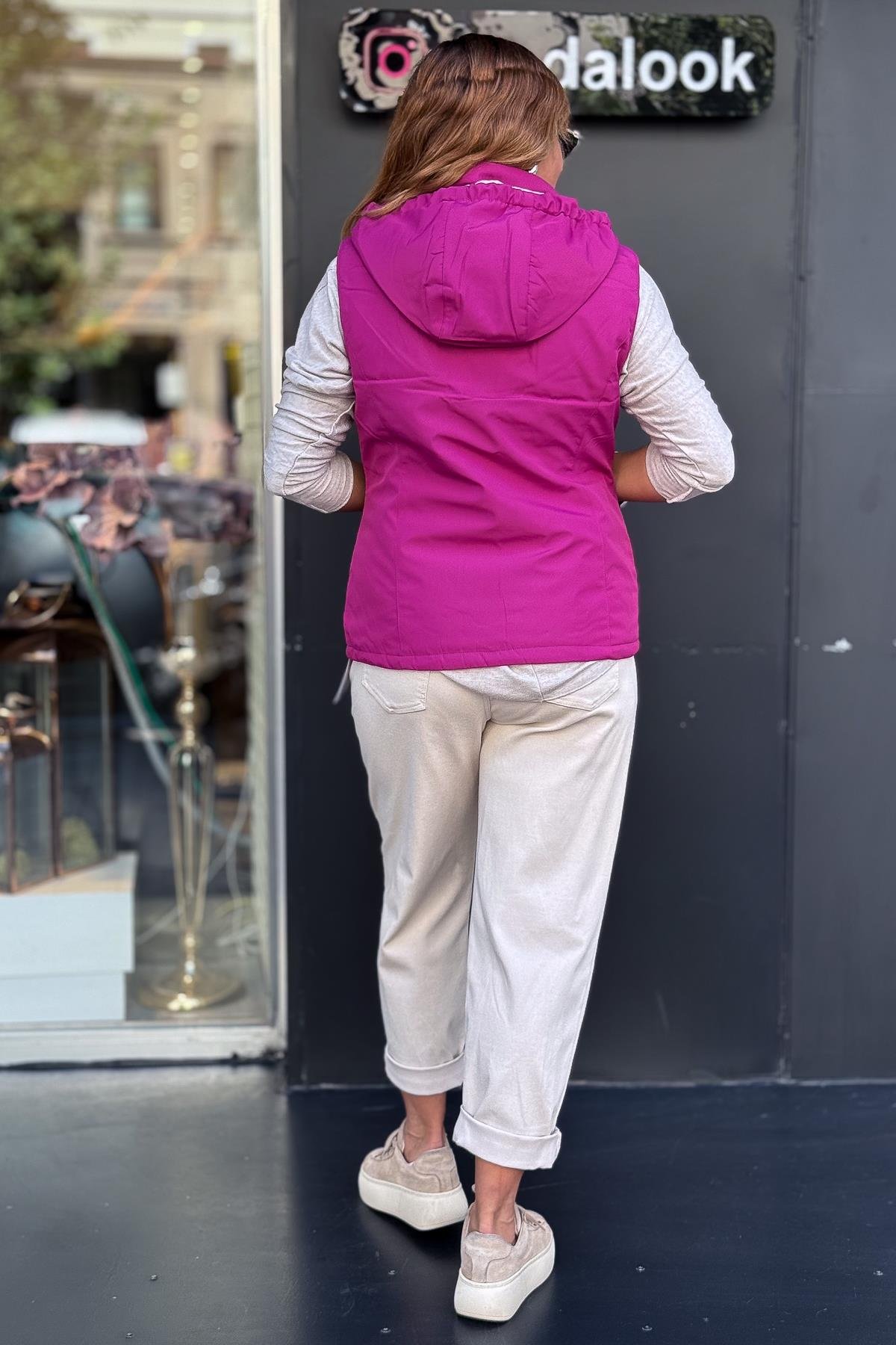 Çift Taraflı Yelek Siklemen RenkYELEK