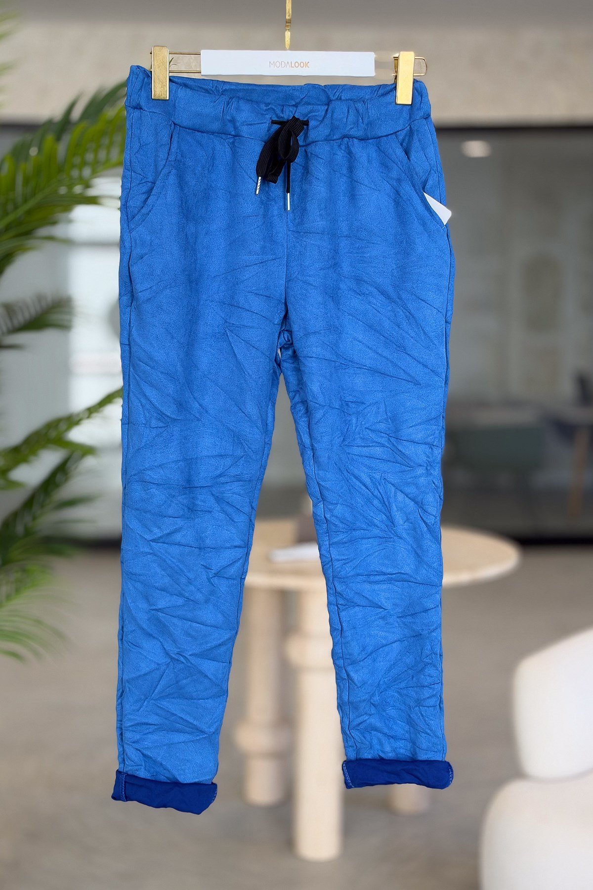Güderi Pantolon Saks RenkPANTOLON