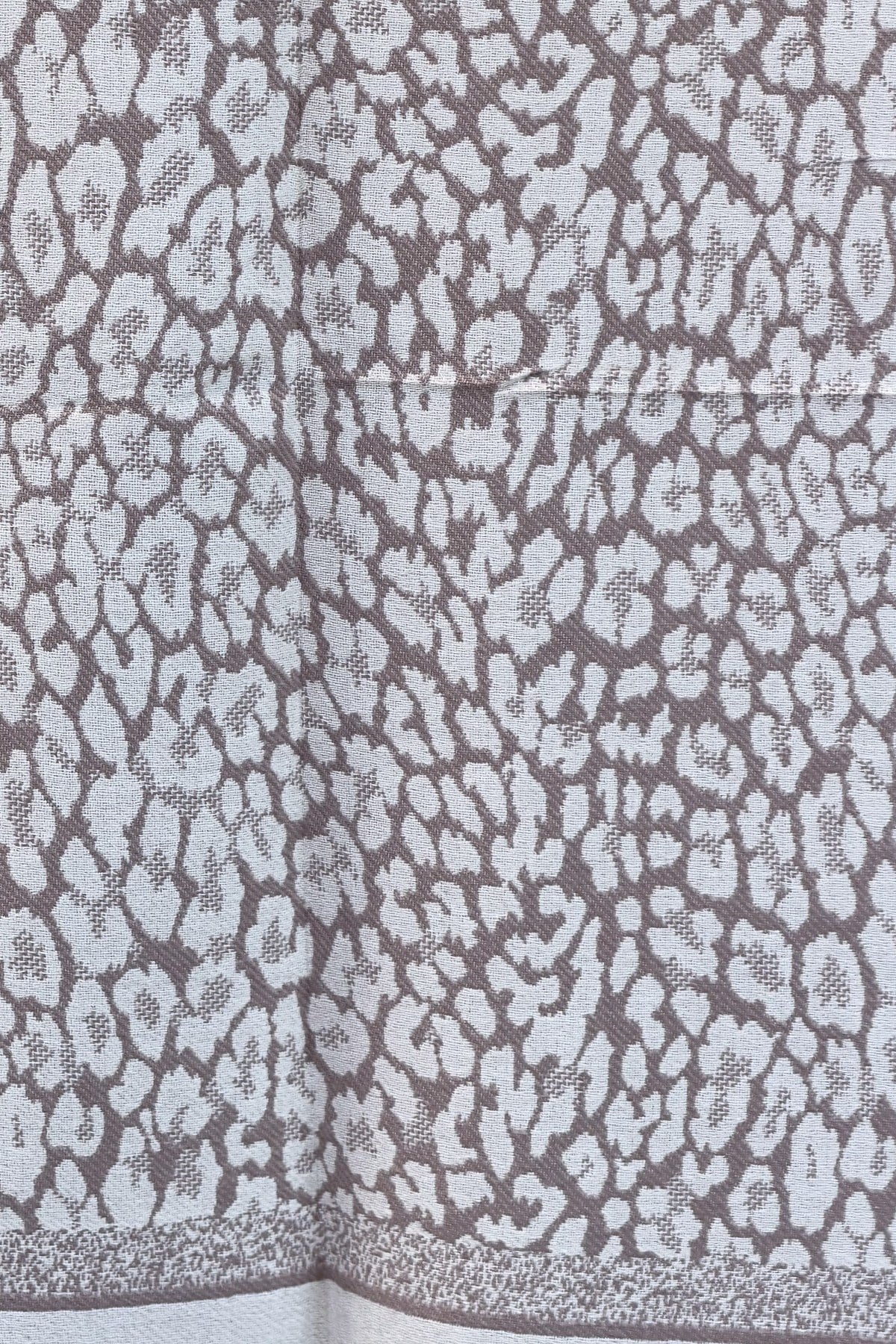 Leopar Desenli Kaşmir Şal Krem RenkŞAL & FULAR