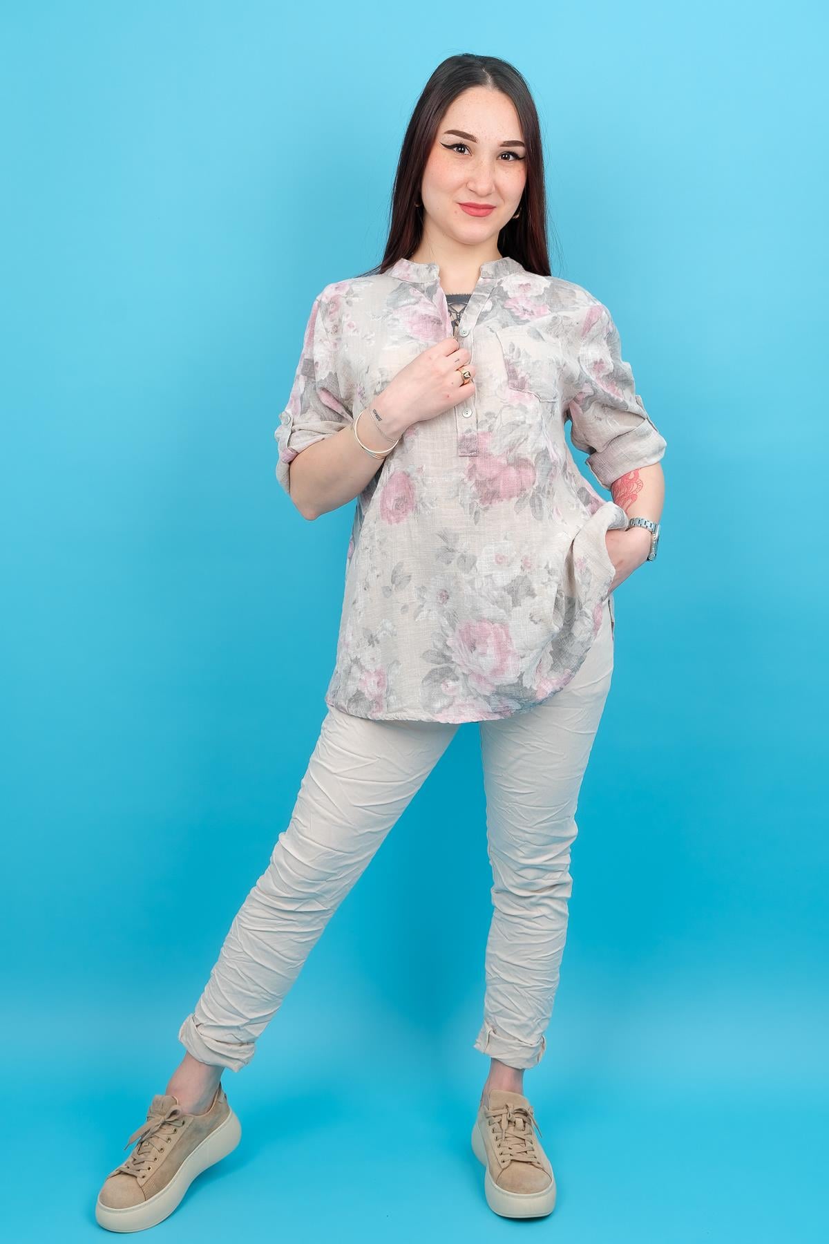 Likralı Düz Basic Pantolon Bej RenkPANTOLON