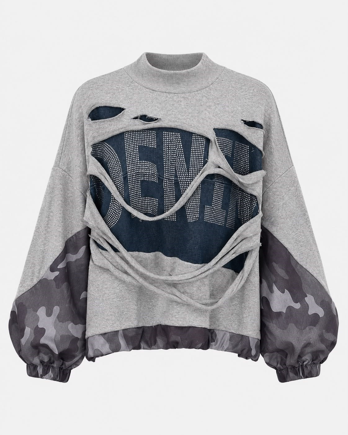Kot Detay Kesikli Sweatshirt