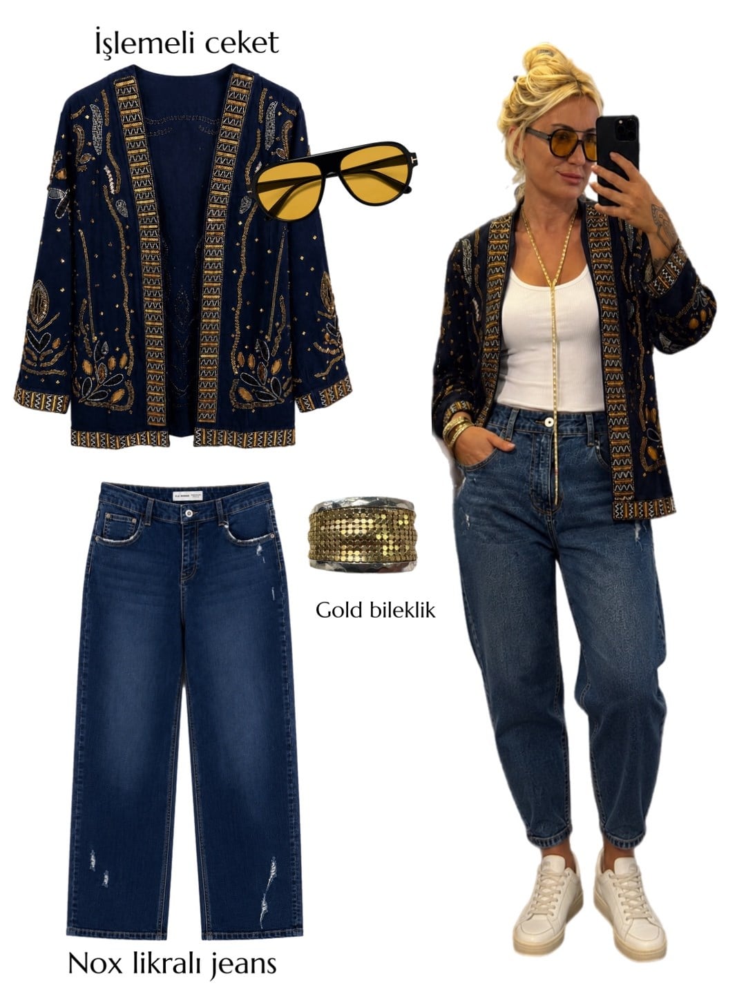 LİKRALI MAVİ JEANS
