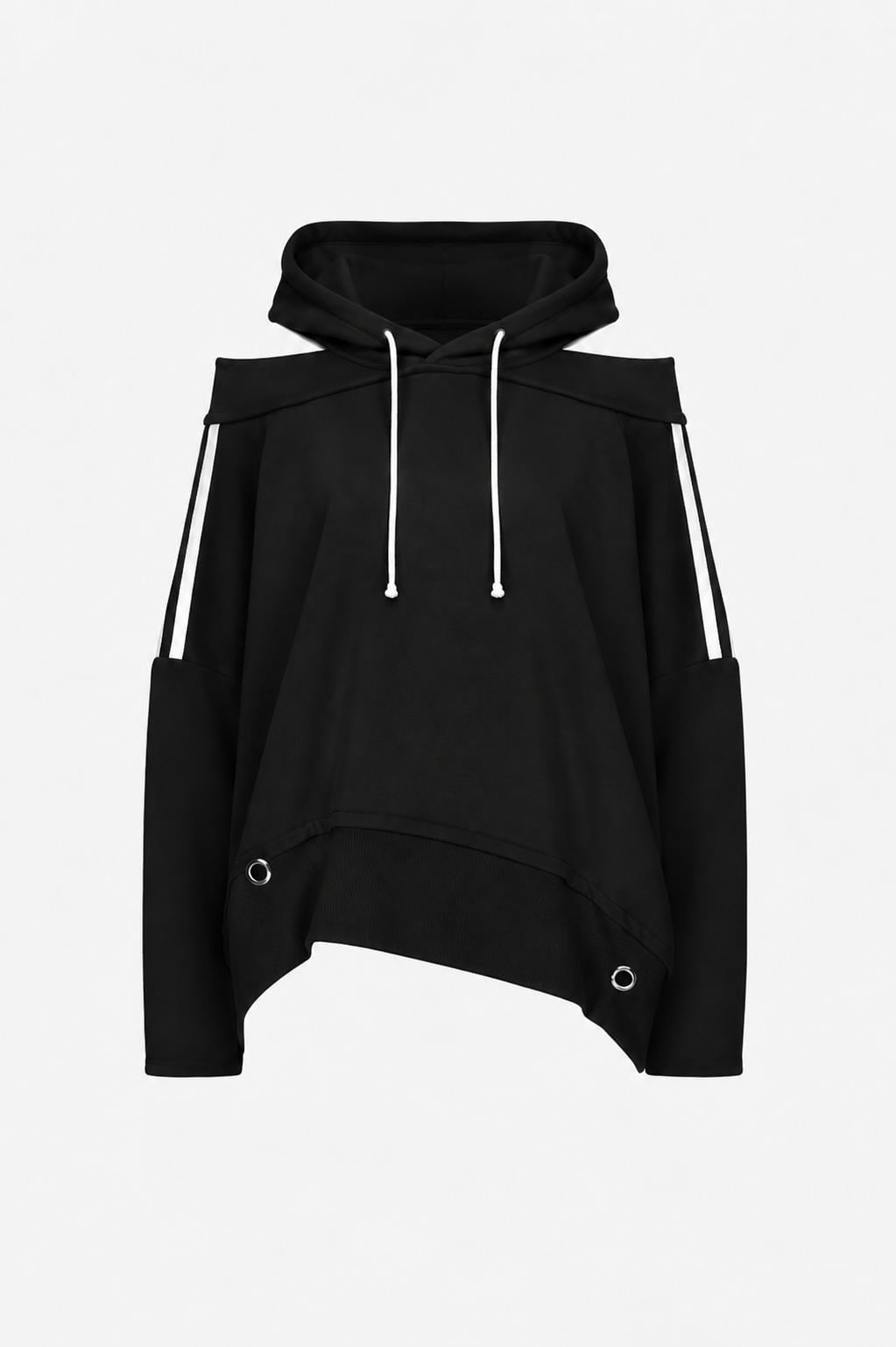 Omuz Açık Hoodie