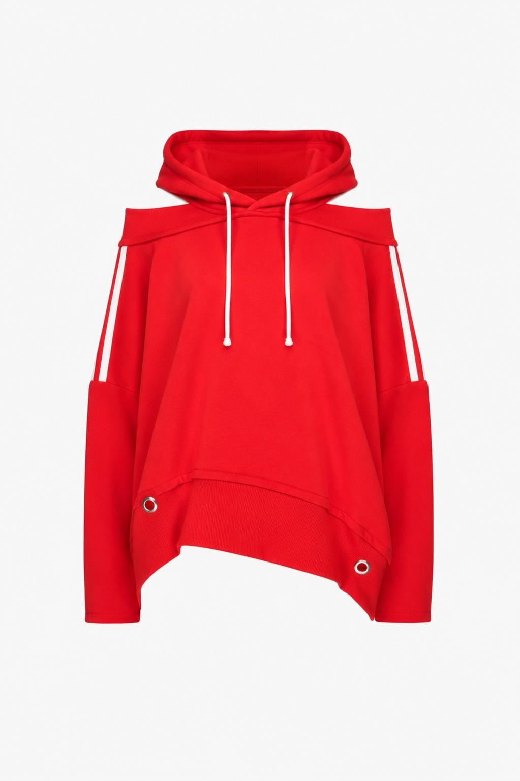 Omuz Açık Hoodie