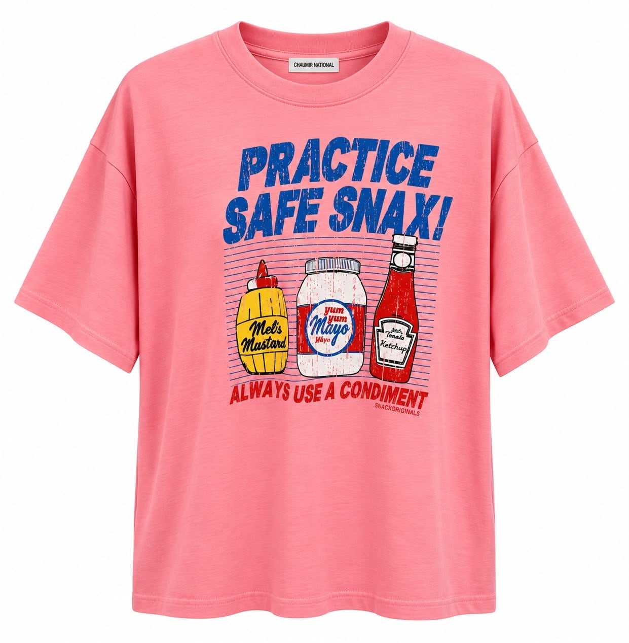 Pembe Baskılı Tshirt
