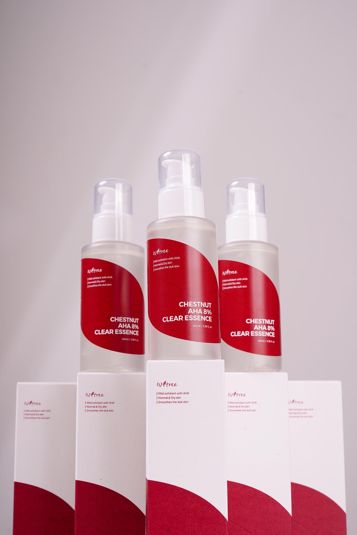 Chestnut AHA 8% Clear Essence 100 ML ( Glikolik ve Laktik Asit İçeren Cilt Pürüzsüzleştirici Peeling Serumu)