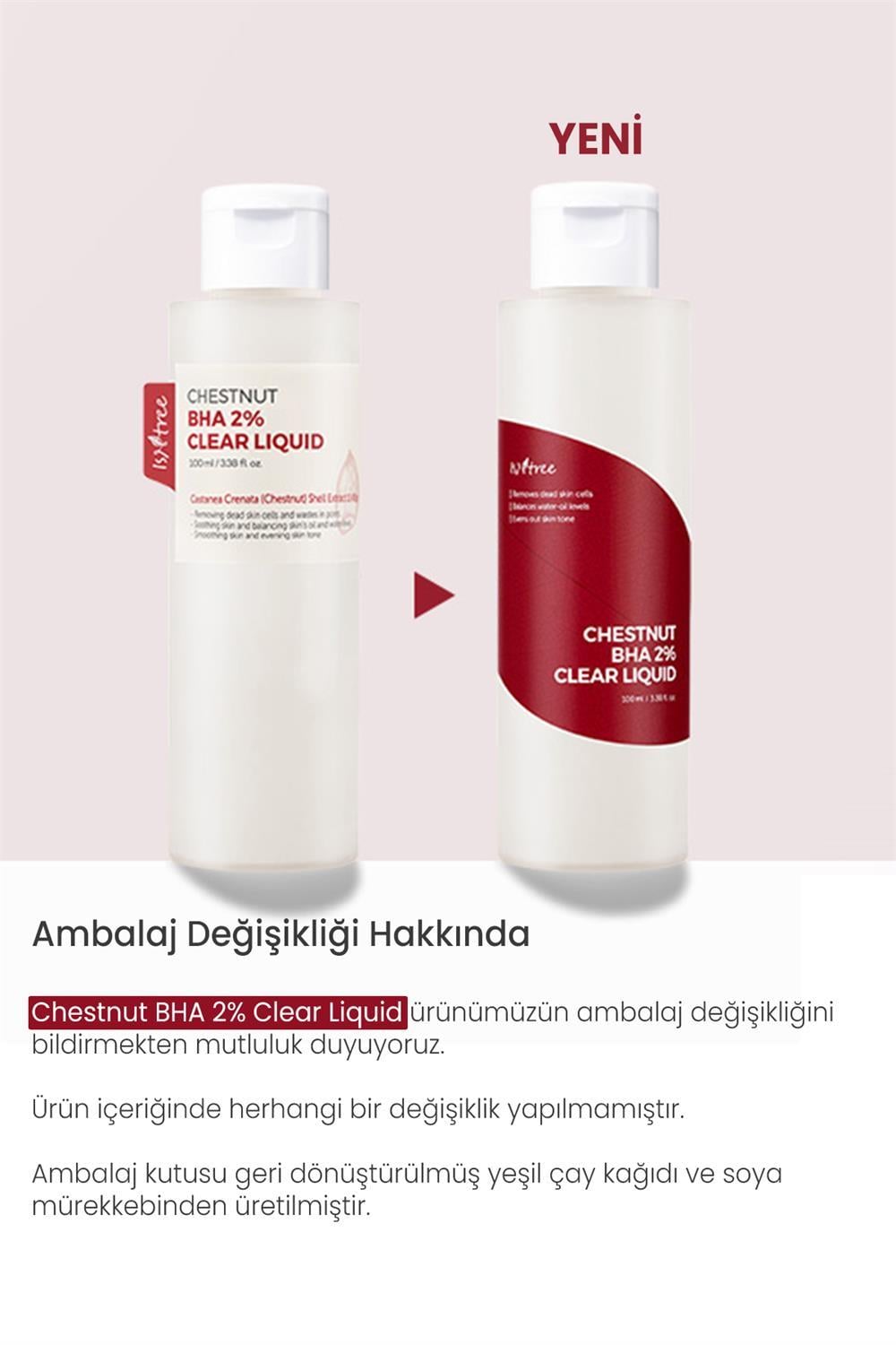 Chestnut BHA %2 Clear Liquid (Kestane Özlü %2 Bha Tonik) 100 ml