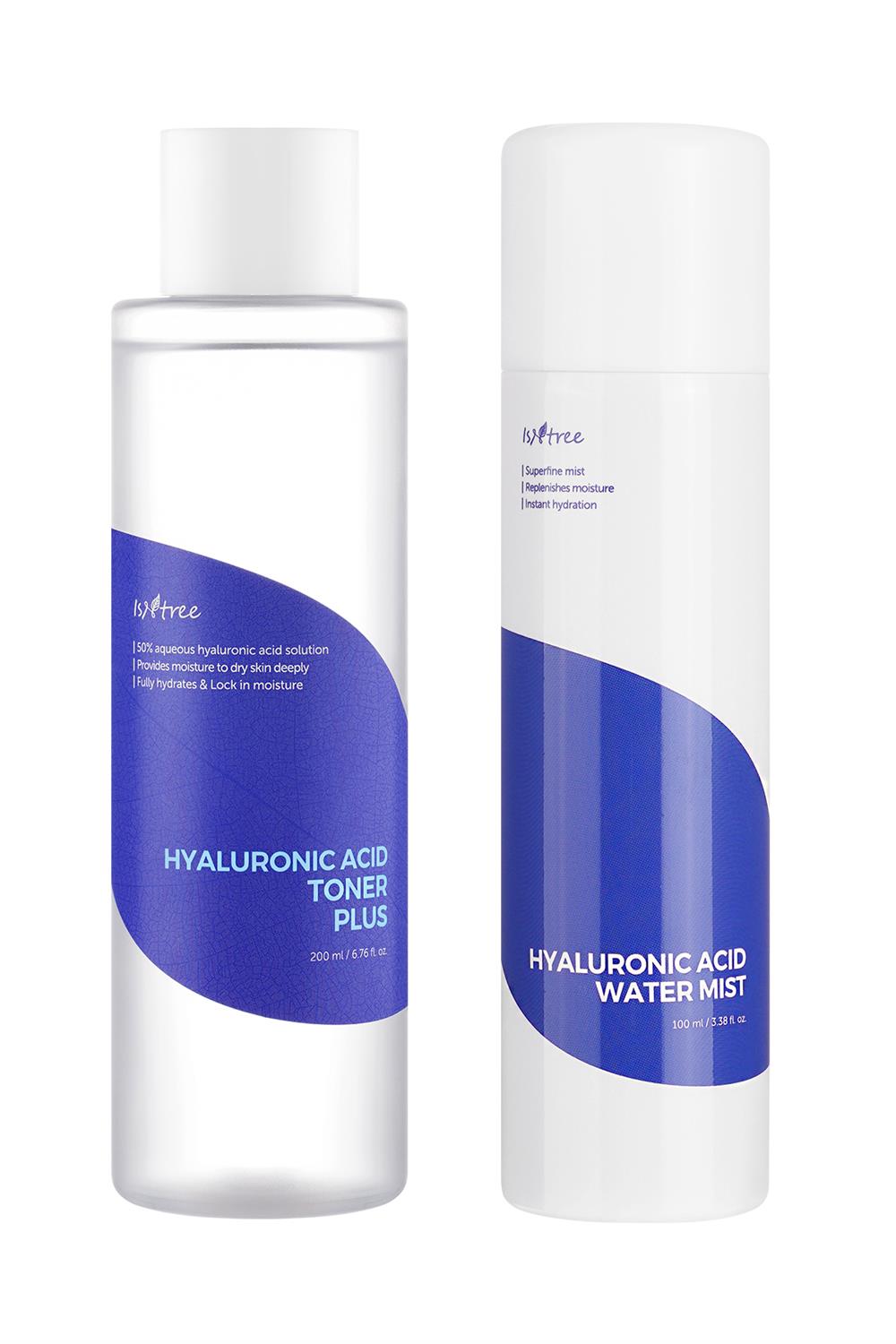 Çok Kuru Ciltler İçin Nem Bakımı Seti (Hyaluronic Acid Toner Plus 200 ml ve Water Mist 100 ml)