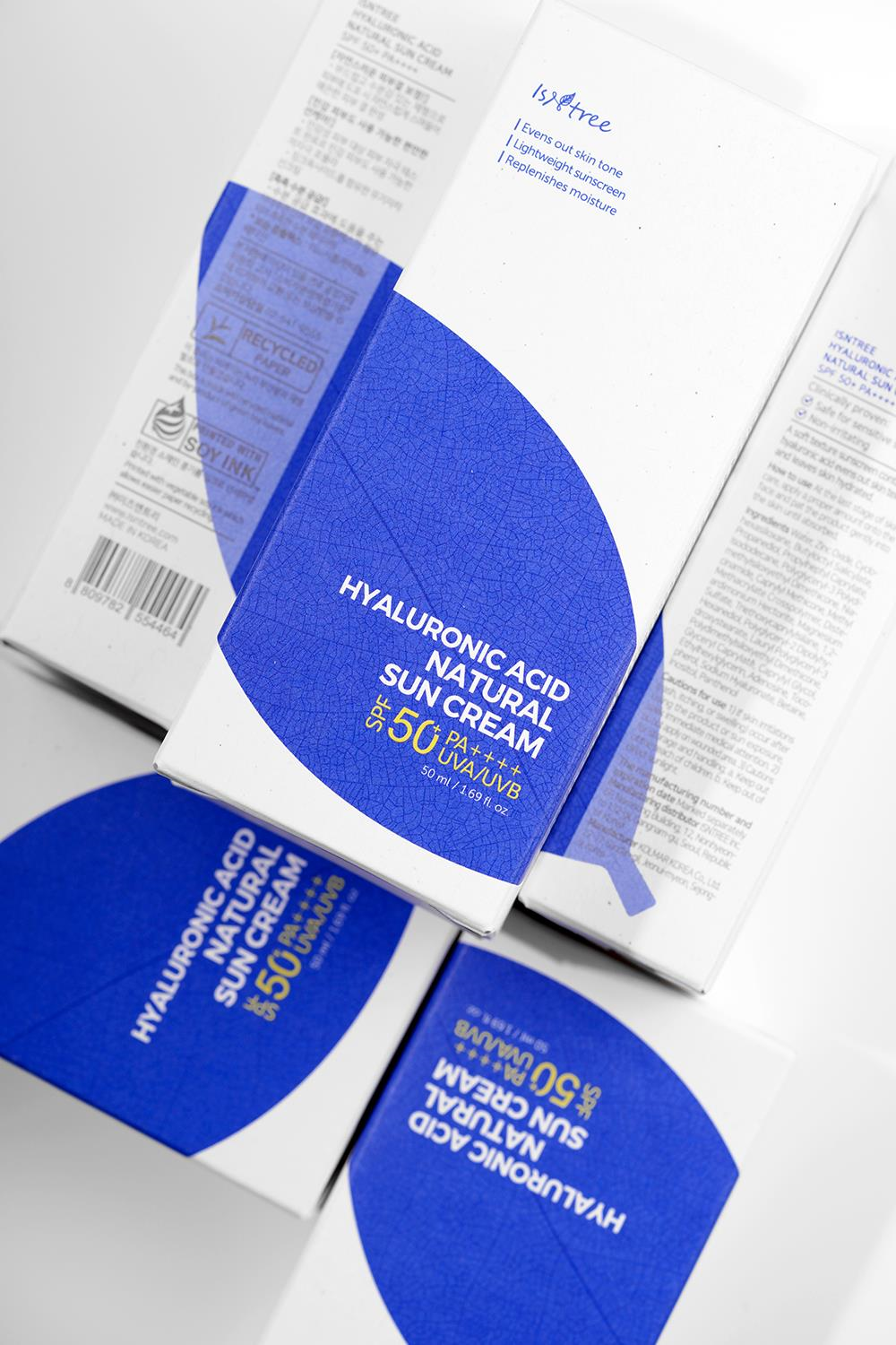 Hyaluronic Acid Natural Sun Cream (Hyalüronik Asitli Fiziksel Güneş Koruyucu Krem) 50 ML 