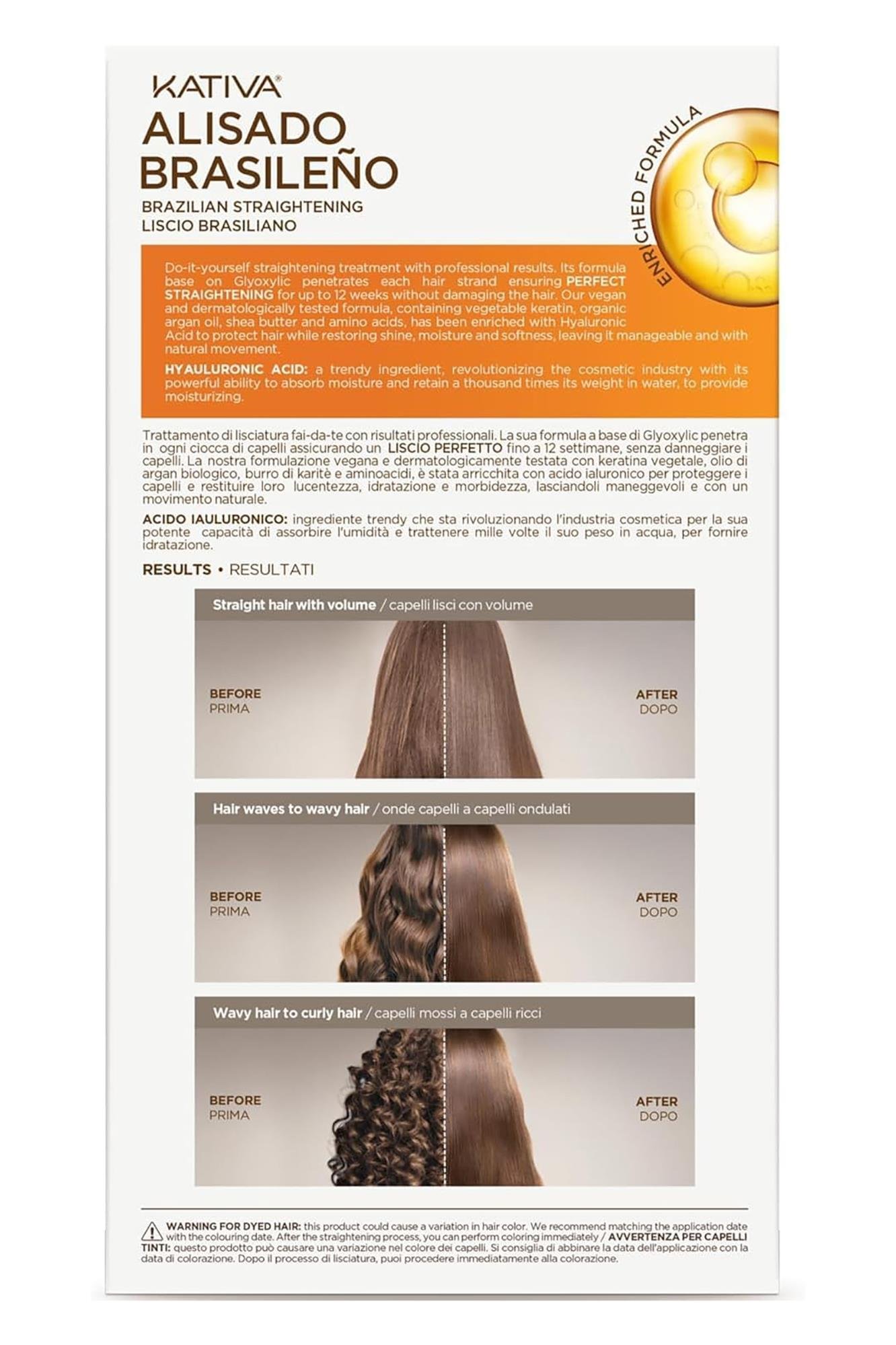 Kativa Brazilian Straightening Kit - Brezilya Keratin Doğal ve Vegan Saç Düzleştirme Seti