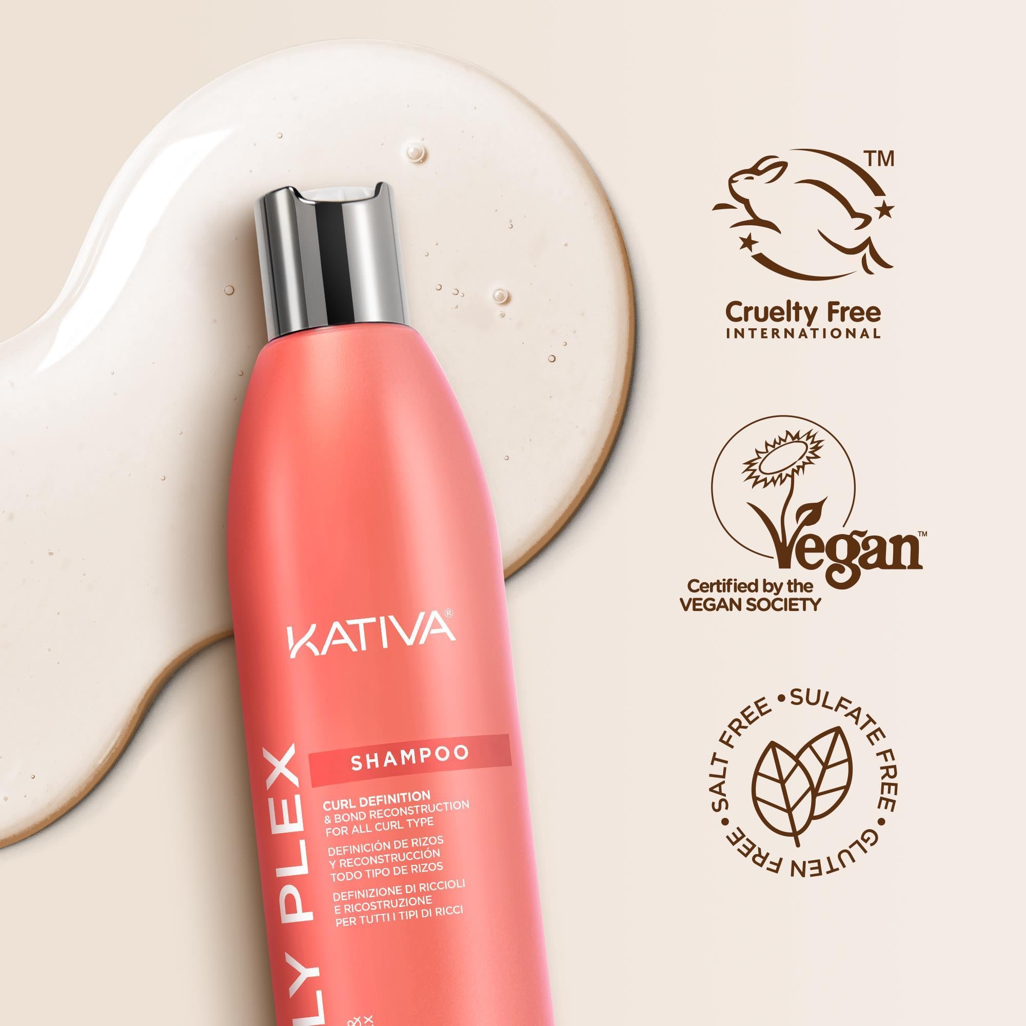 Kativa Curly Plex Bukle Belirginleştirme & Bağ Onarma Şampuanı 355 mL