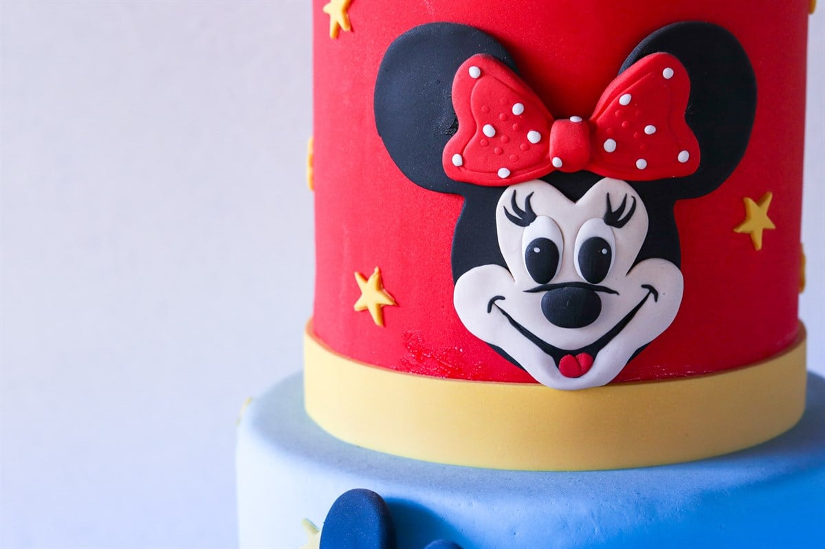 Micky Mouse Tren Sürüyor Tasarım Pasta