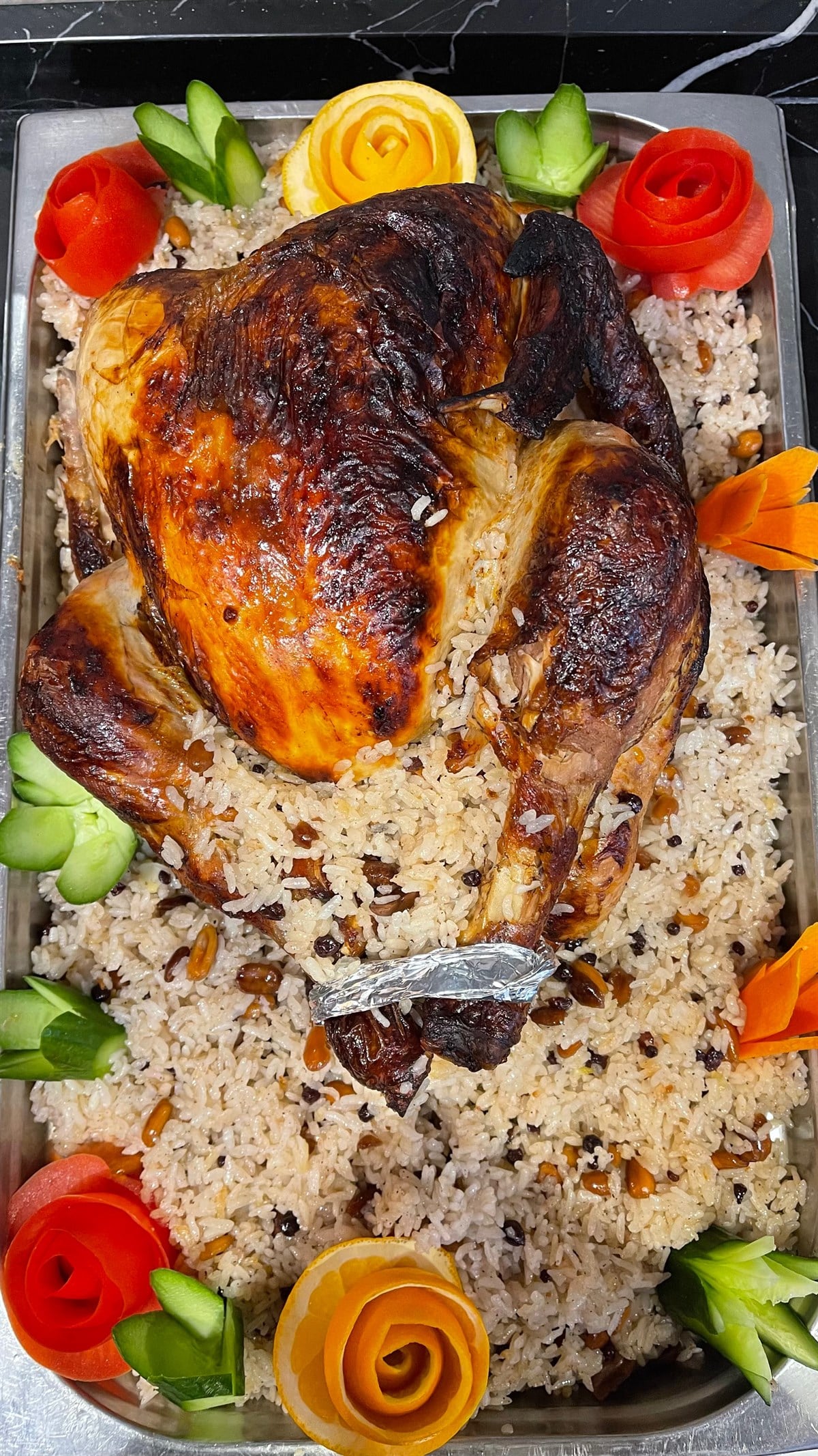 Odun Ateşinde Hindi Dolma (3 çeşit meze ile)