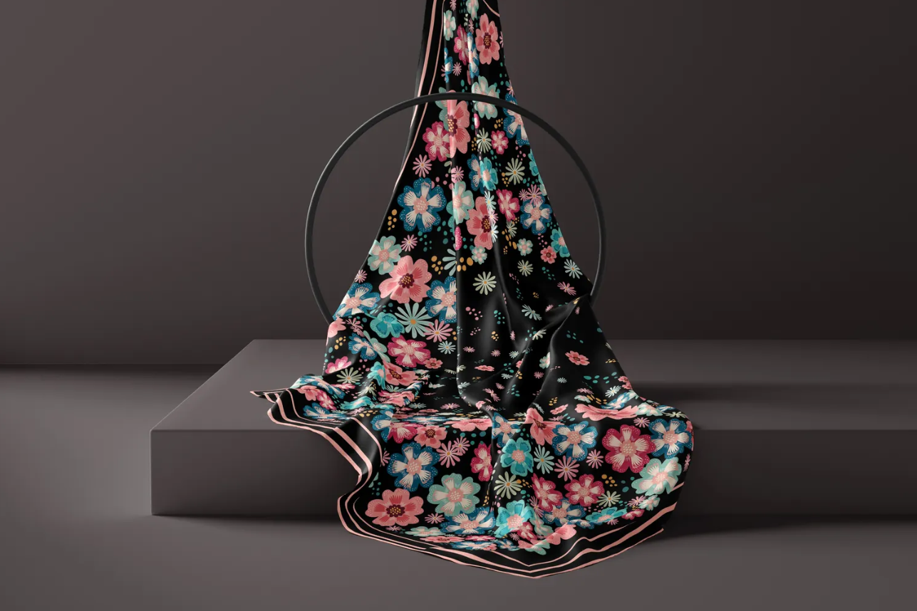 8 Maison Floral Twill İpek Pareo