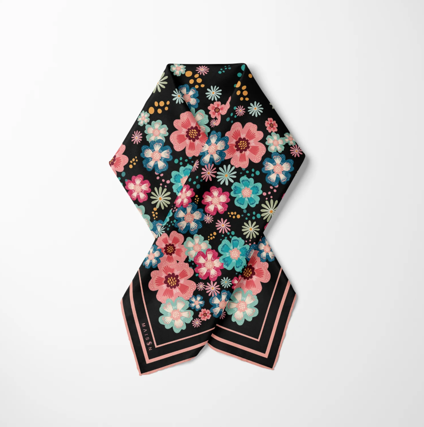 8 Maison Floral Twill İpek Pareo
