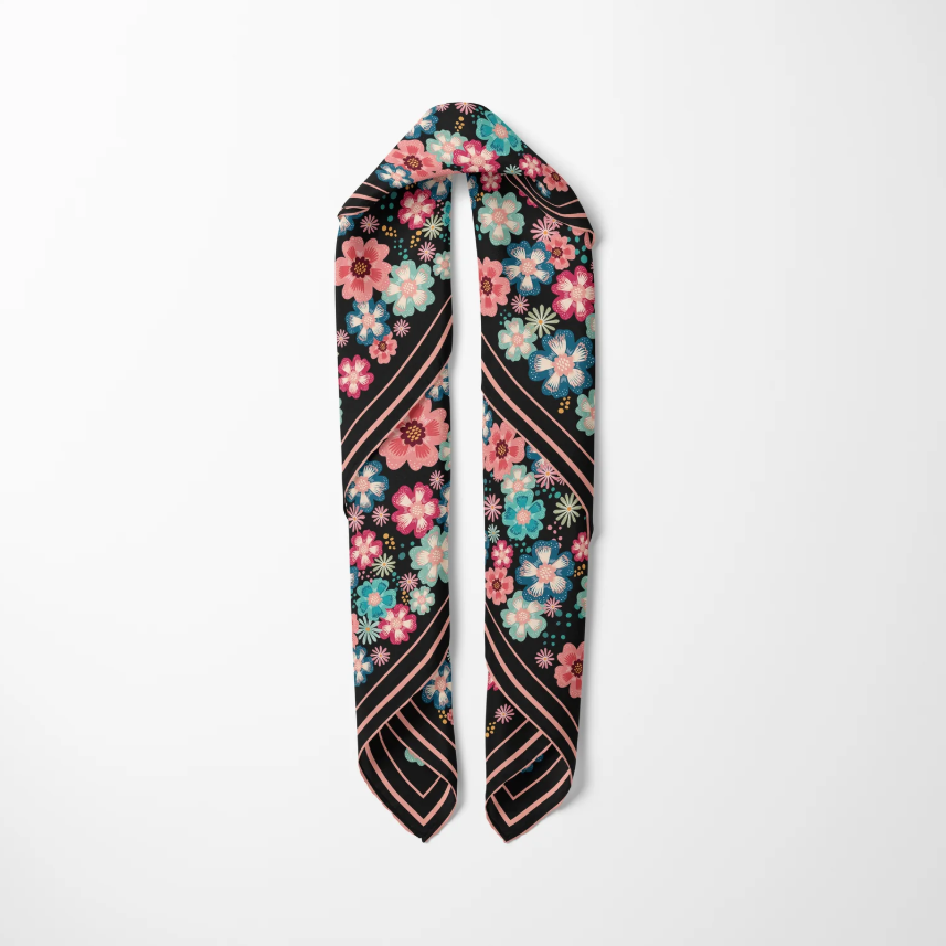 8 Maison Floral Twill İpek Pareo