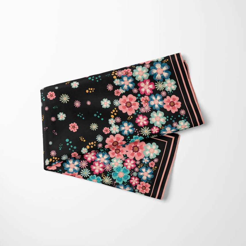 8 Maison Floral Twill İpek Pareo