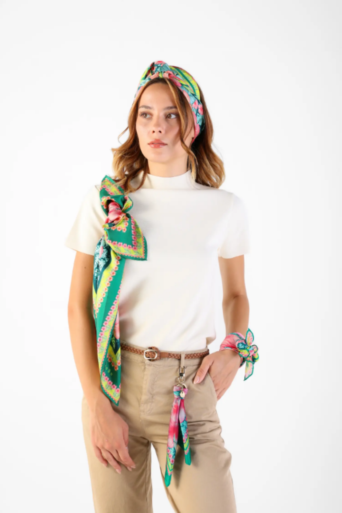 8 Maison Green Love Çanta Charm / Anahtarlık